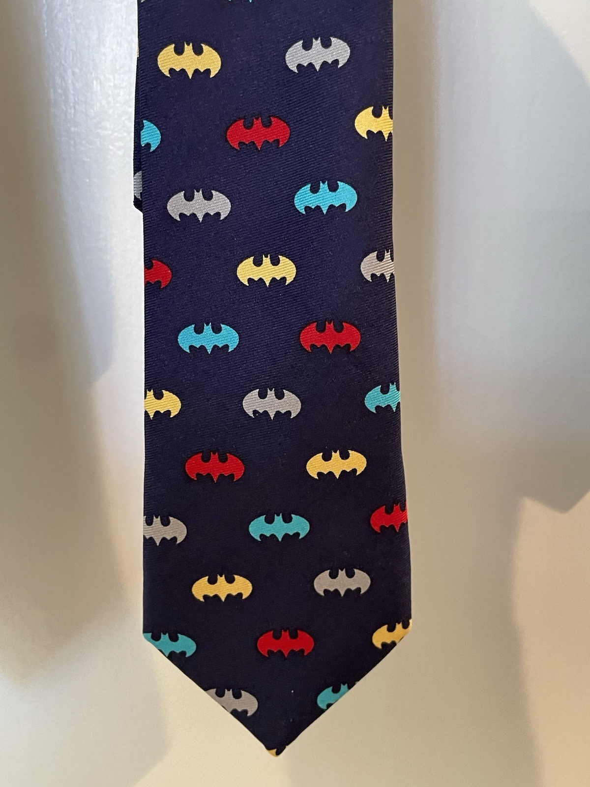 Lot (3) Boy’s 100% Silk Ties DC Batman, DC Superman, Talbots Tie Zipper Pre-tied