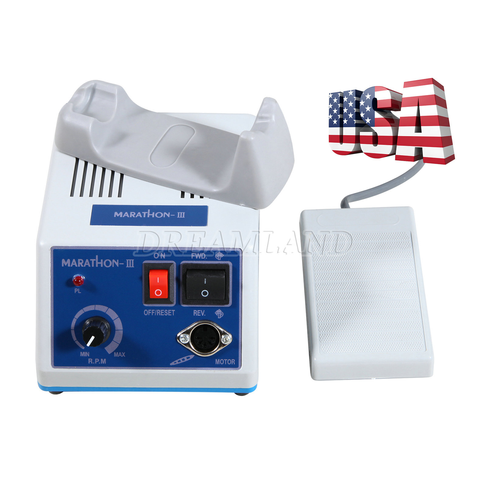 Dental Lab Marathon Electric Micromotor Polishing Unit + 35K rpm Motor Handpiece