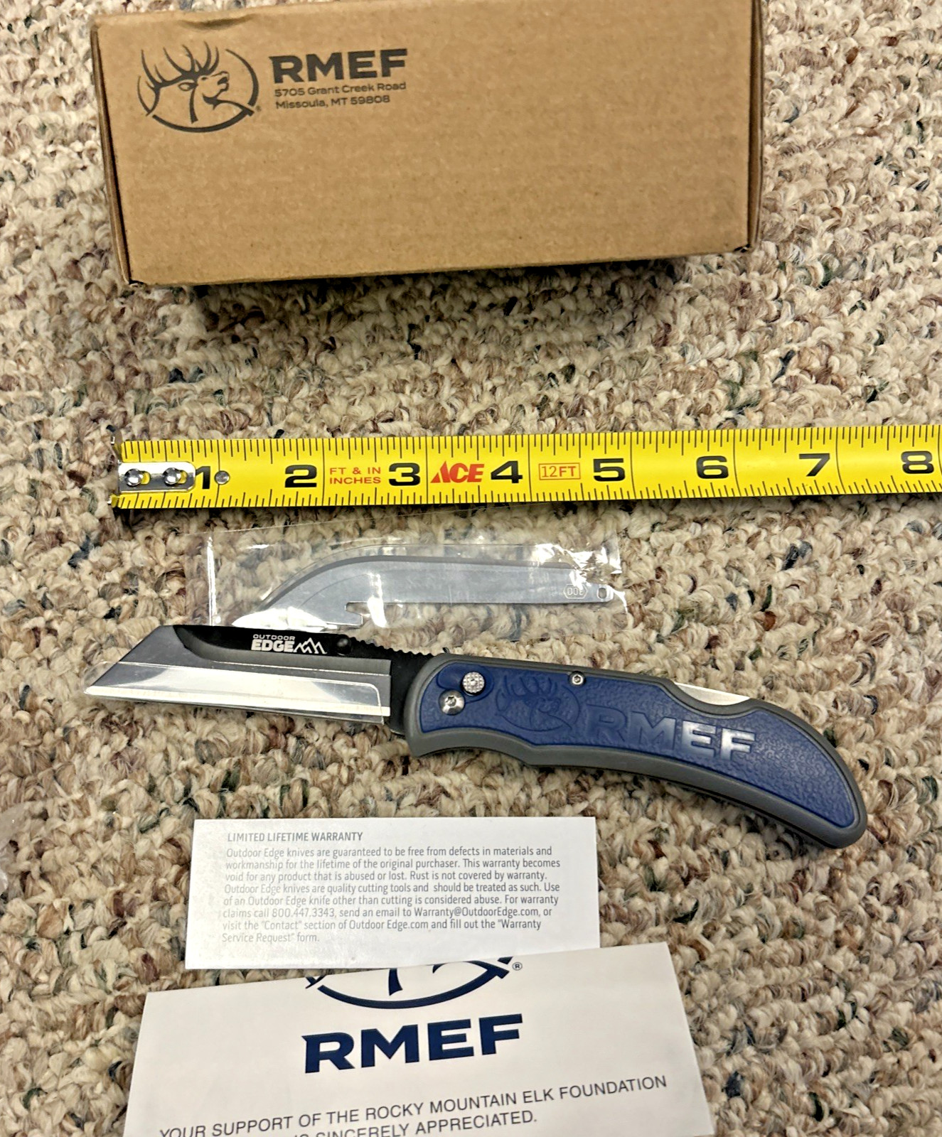 RMEF Outdoor Edge Knife Set 2 Blades Brand New In The Box