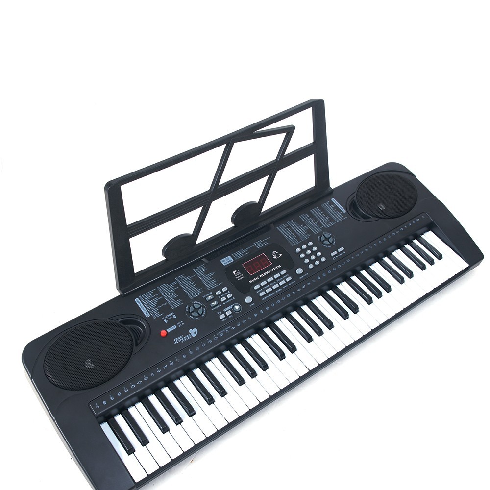 61 Key Electric Digital Piano Keyboard 200 Tones w/ Microphone Gift for Beginner