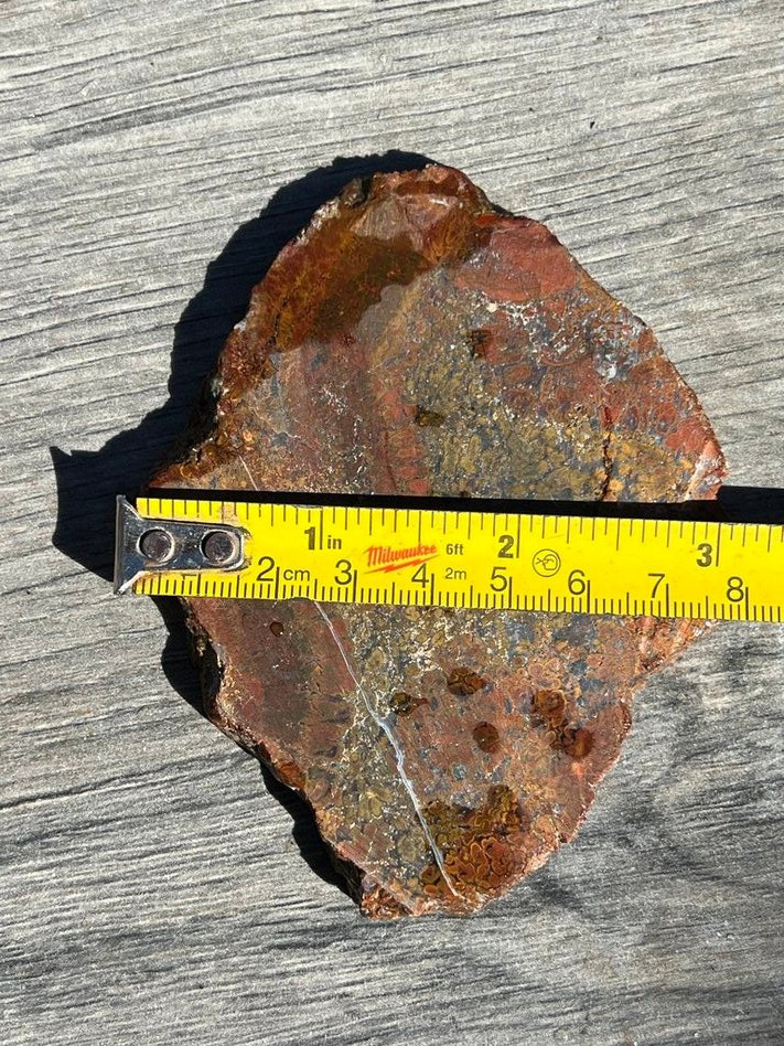 East Java Plume Agate - Indonesia 3.75"x3" High Grade Lapidary Rough Slab