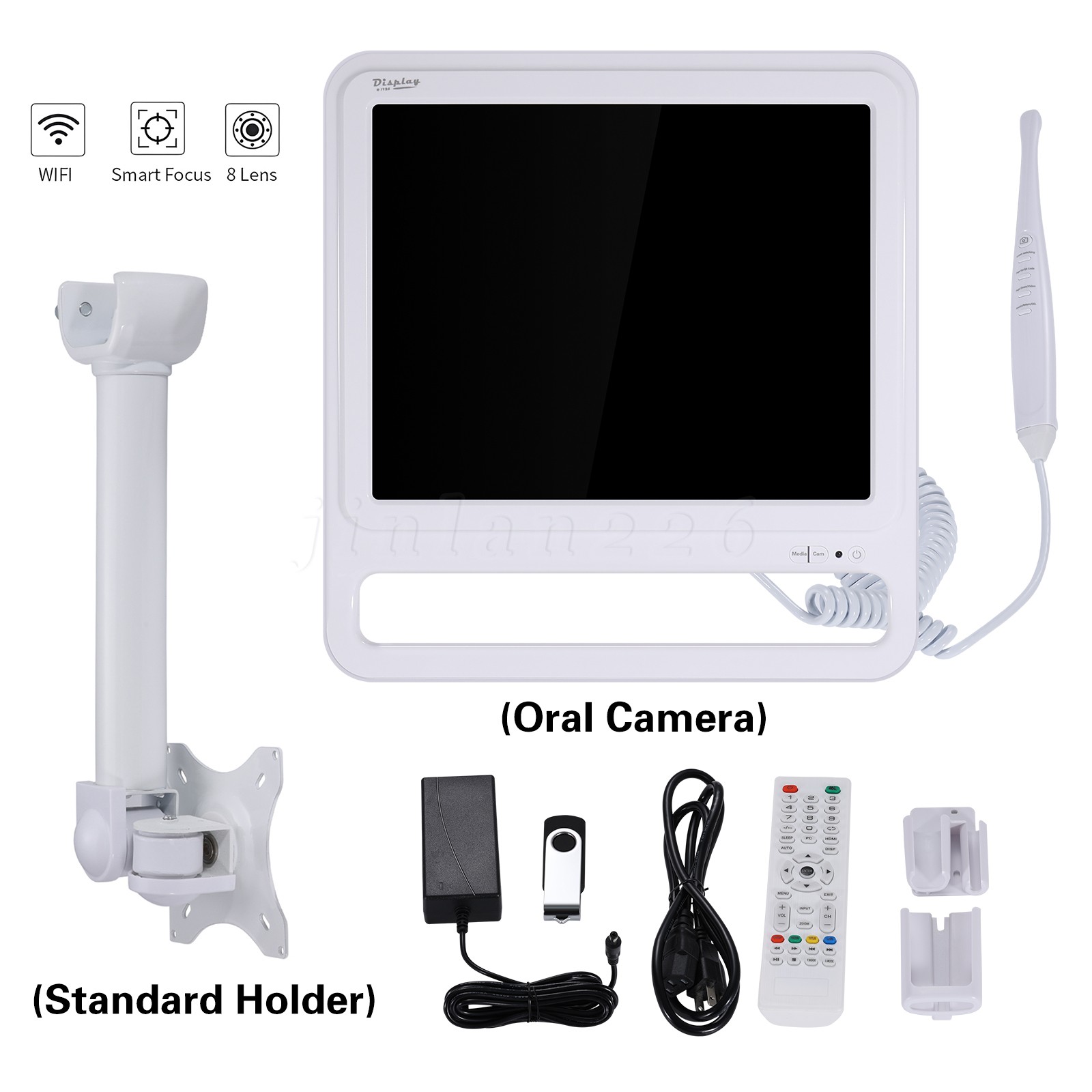 WIFI Dental Intra Oral Camera 17Inch High-Definition Digital LCD Monitor