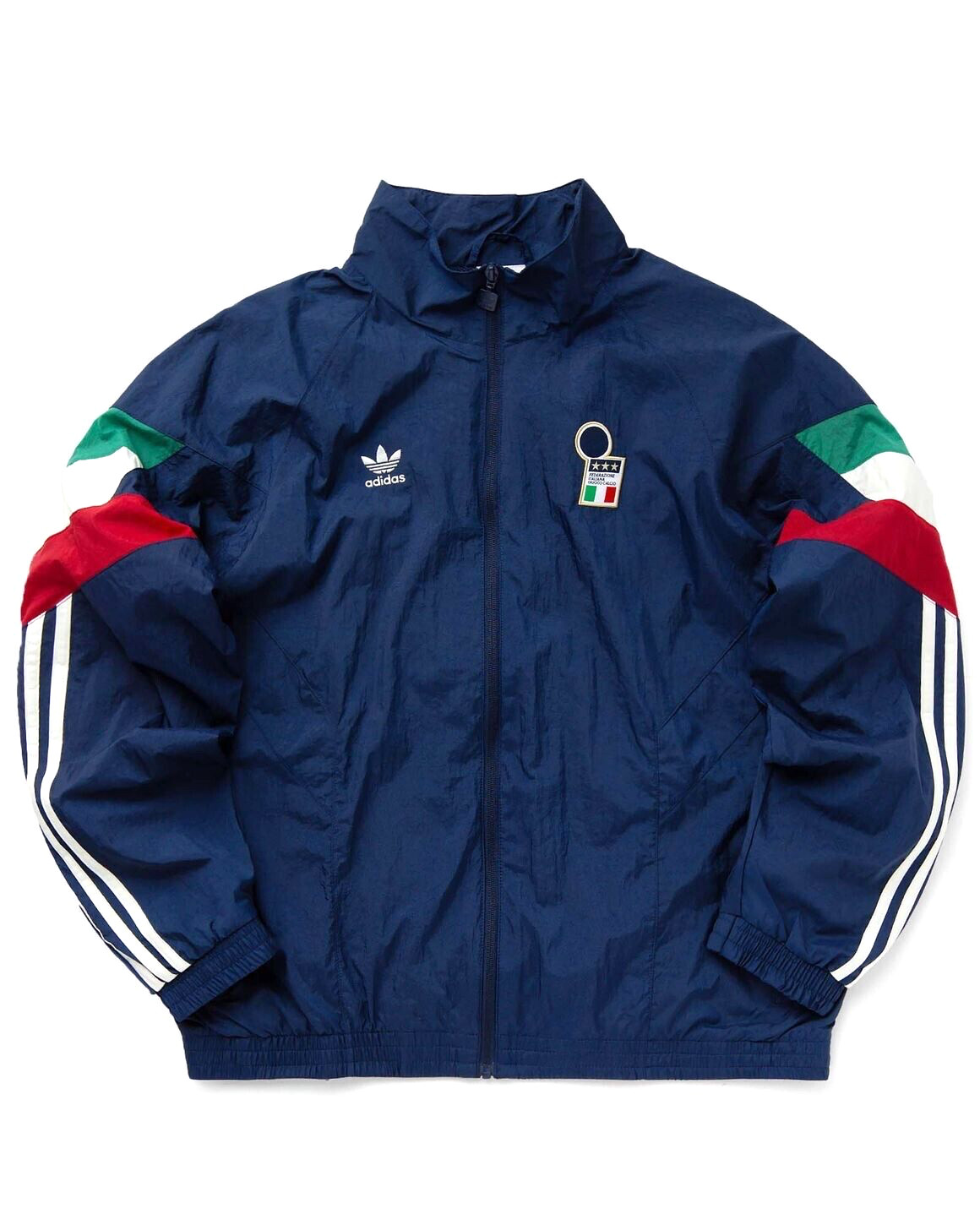 adidas Italy Originals Track Top Woven Track Jacket Retro Blue Classic Men Size