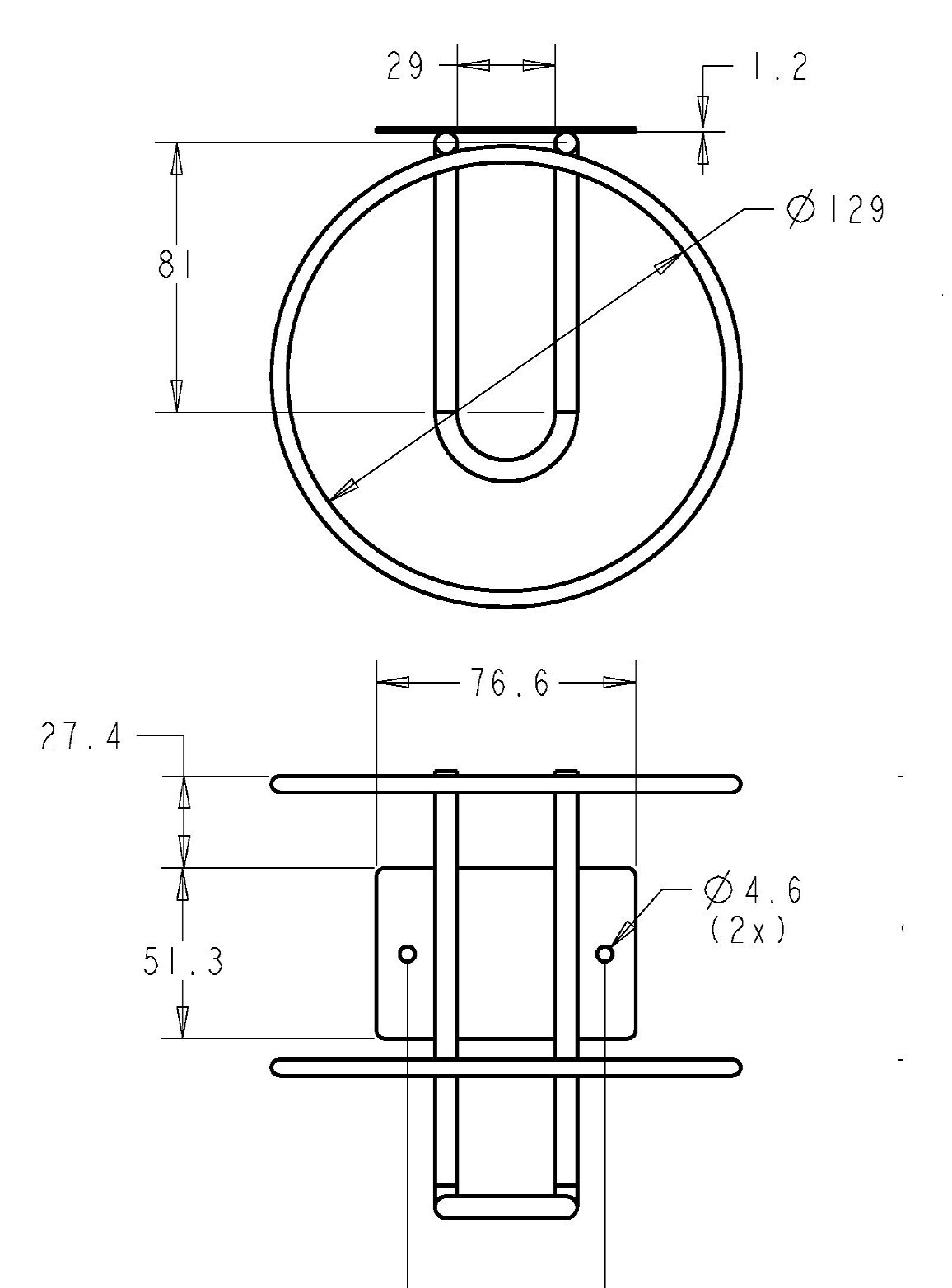 Wall Rack- Wipes Canister, ID5", 50001, White
