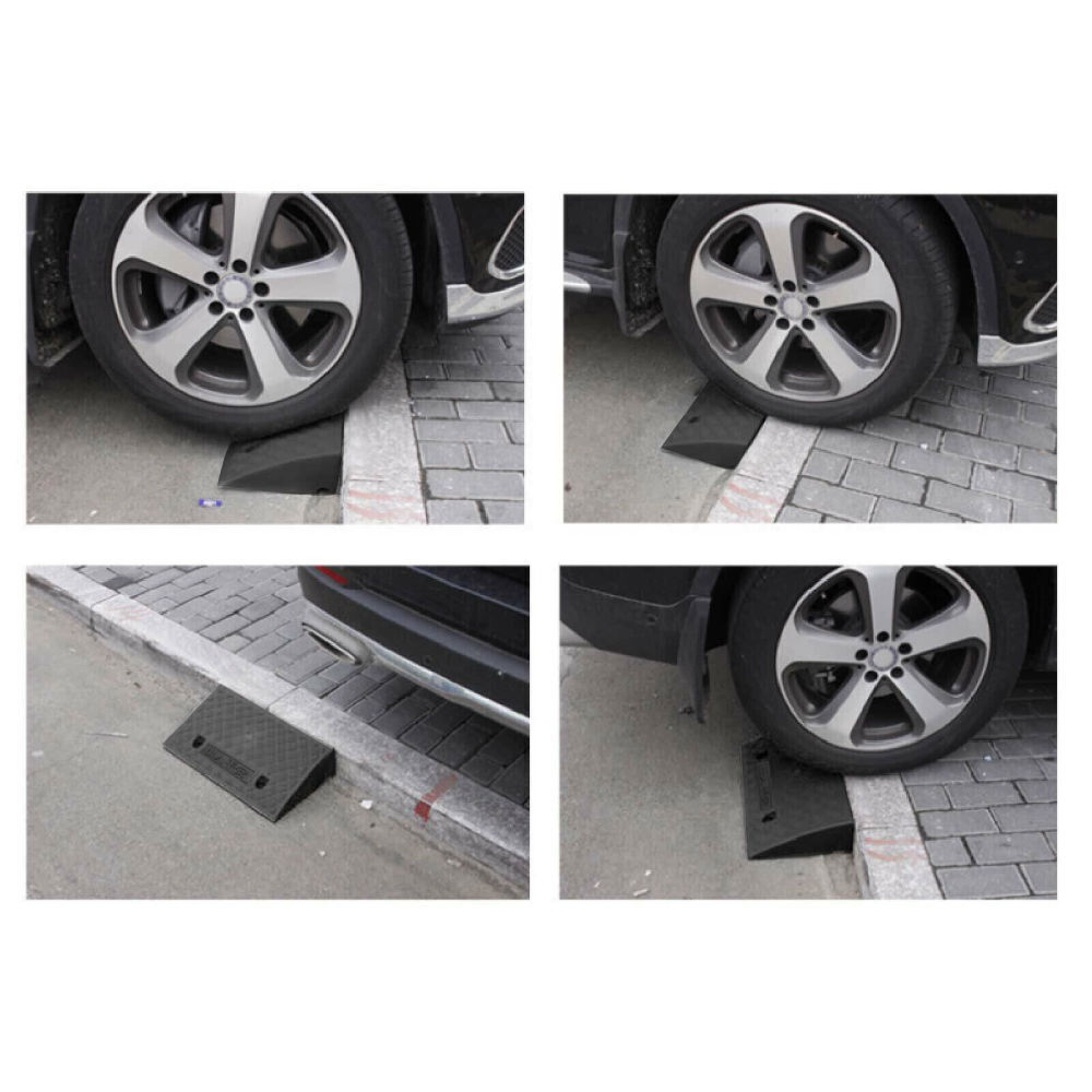 2Pack PE Curb Ramp Heavy Duty Threshold Ramp Car Curb Driveway Ramp Professional