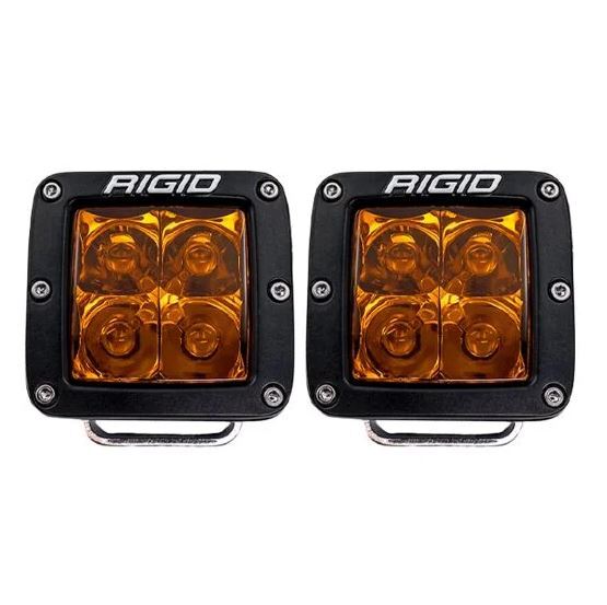 20252 Set of 2 Rigid LED Fog Lights 3" 9V-36V 30 Watt D-Series Square Aluminum