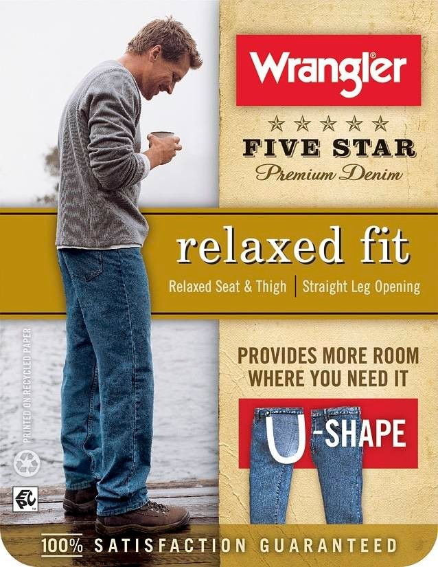 New Wrangler Relaxed Fit Jeans Men's Big and Tall Sizes Four Colors Available