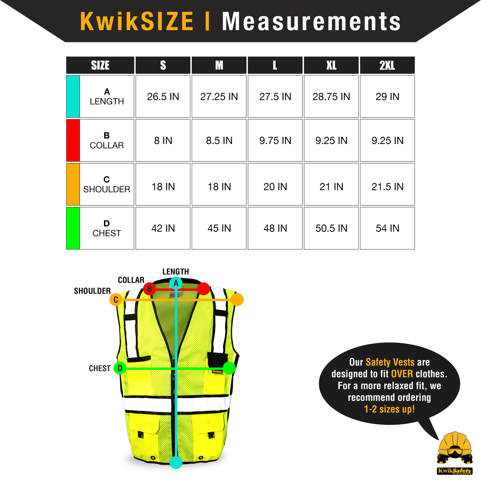 KwikSafety RoadBOSS Economy reflective hi visibility safety vest