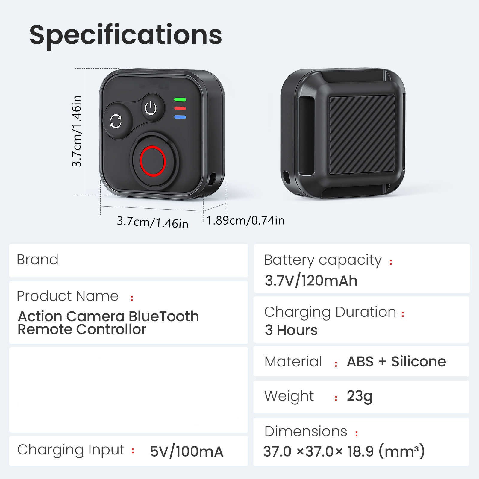 Bluetooth Remote Control Phone Camera Selfie Shutter Stick For Insta360 X5 X4 X3