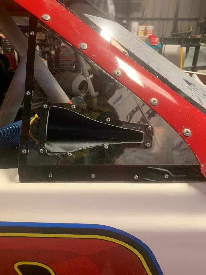 NACA Duct 1.5in Outlet Race Car Helmet Air Cooling Vent Nylon Carbon Fiber