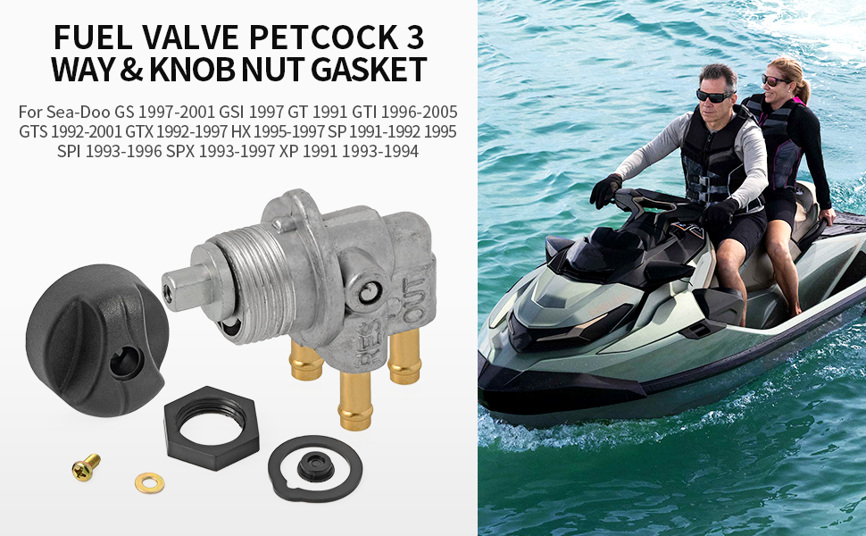 Fuel Valve Petcock Knob NUT For Sea Doo GS GSI GSX GTI GTS GTX HX SP SPI SPX XP