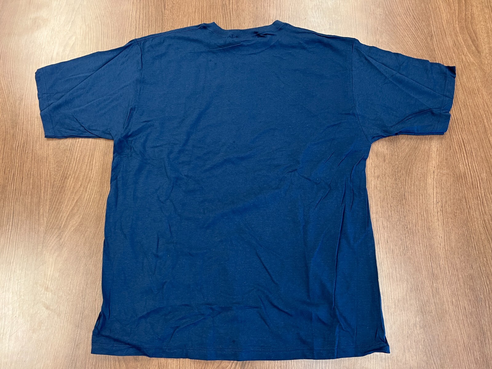 VINTAGE TOMMY HILFIGER BLANK T SHIRT L NAVY BLUE DEADSTOCK 90S TEE NOS NEW USA