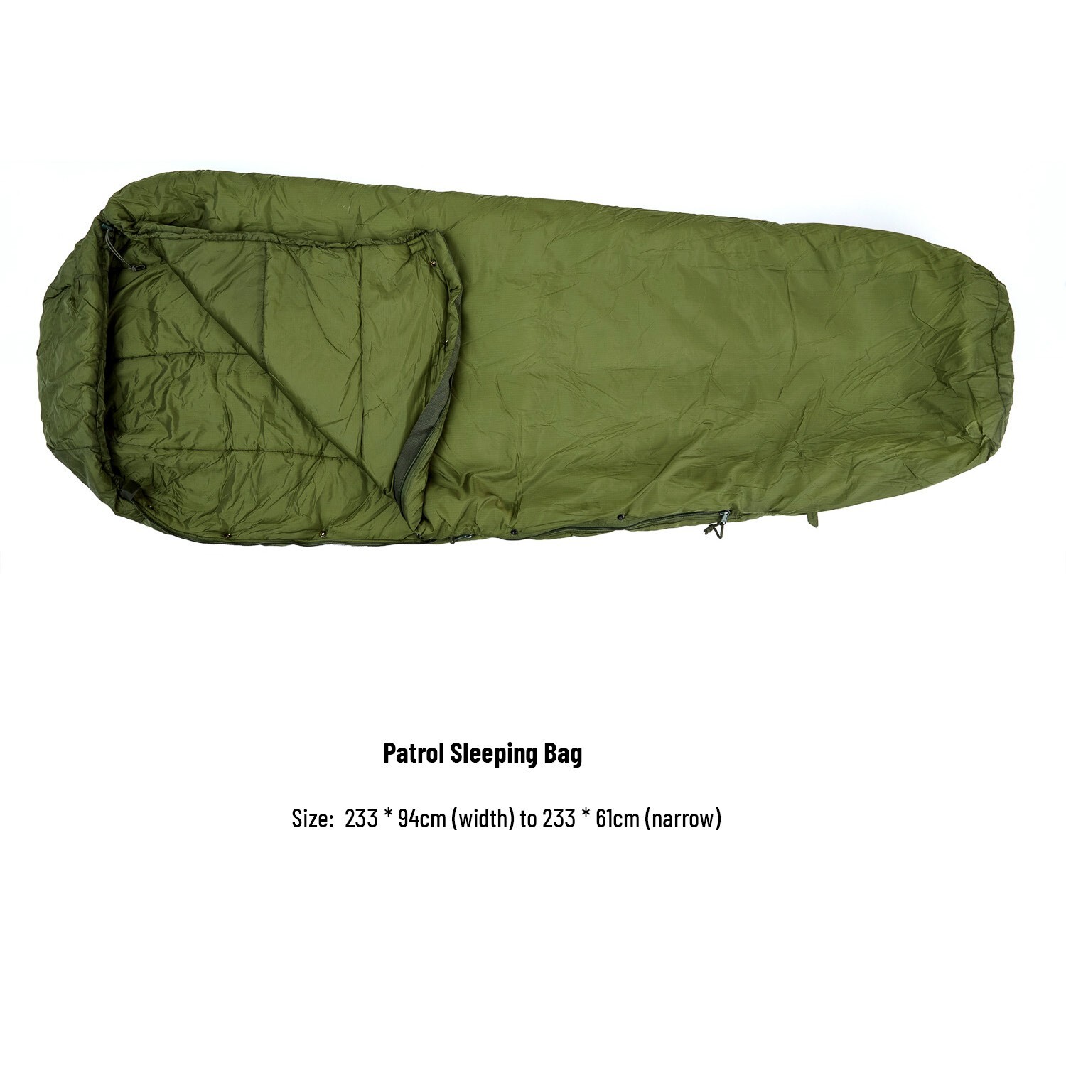 Modular Sleeping Bag System Woodland Camo 3-Piece Military Sleep Gear MSS Kit