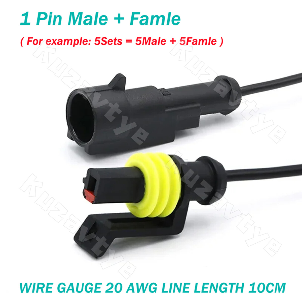 5/10 Sets Car Automotive Waterproof Electrical Wire Connector Plug 2/3/4/5/6 Pin