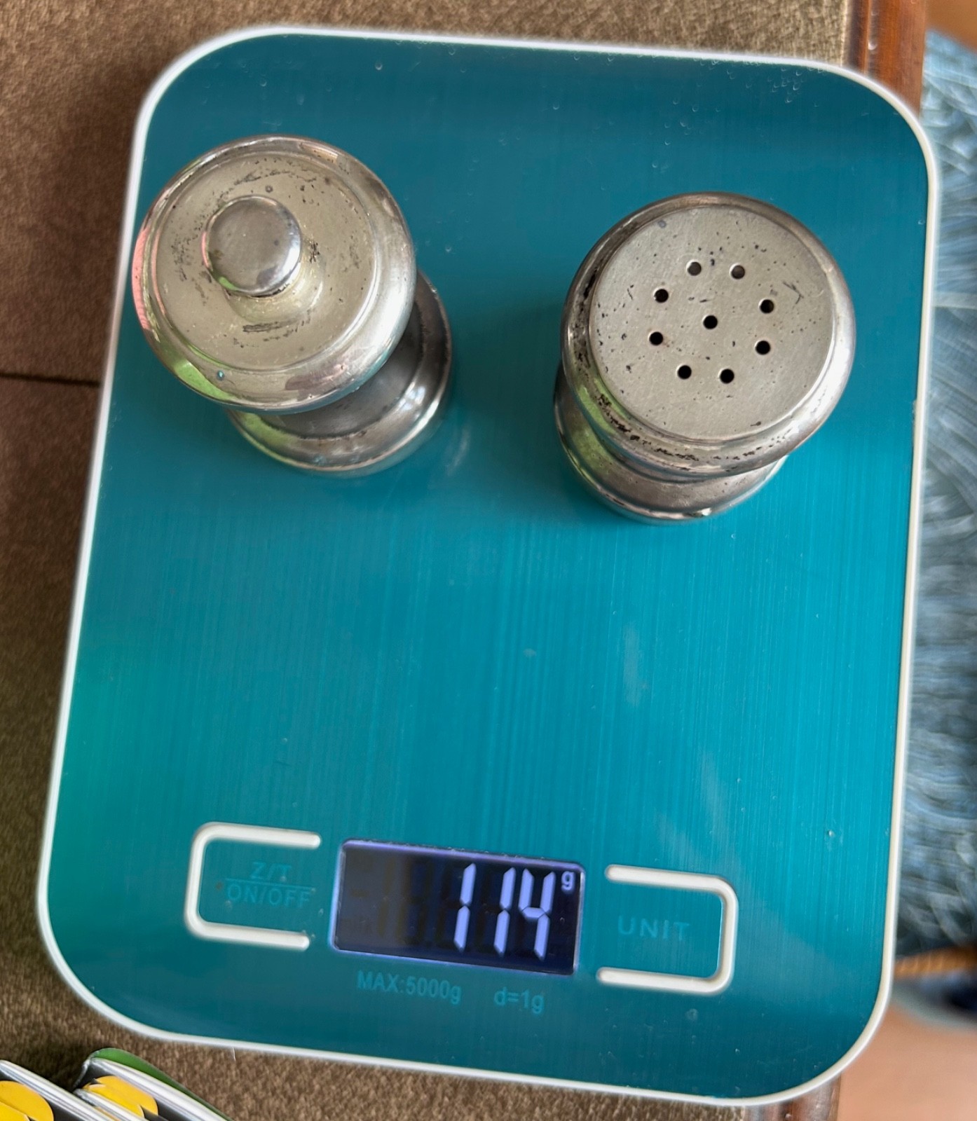 Vtg REVERE SILVERSMITHS STERLING SILVER SALT & PEPPER SHAKERS J.E. Caldwell Co 2