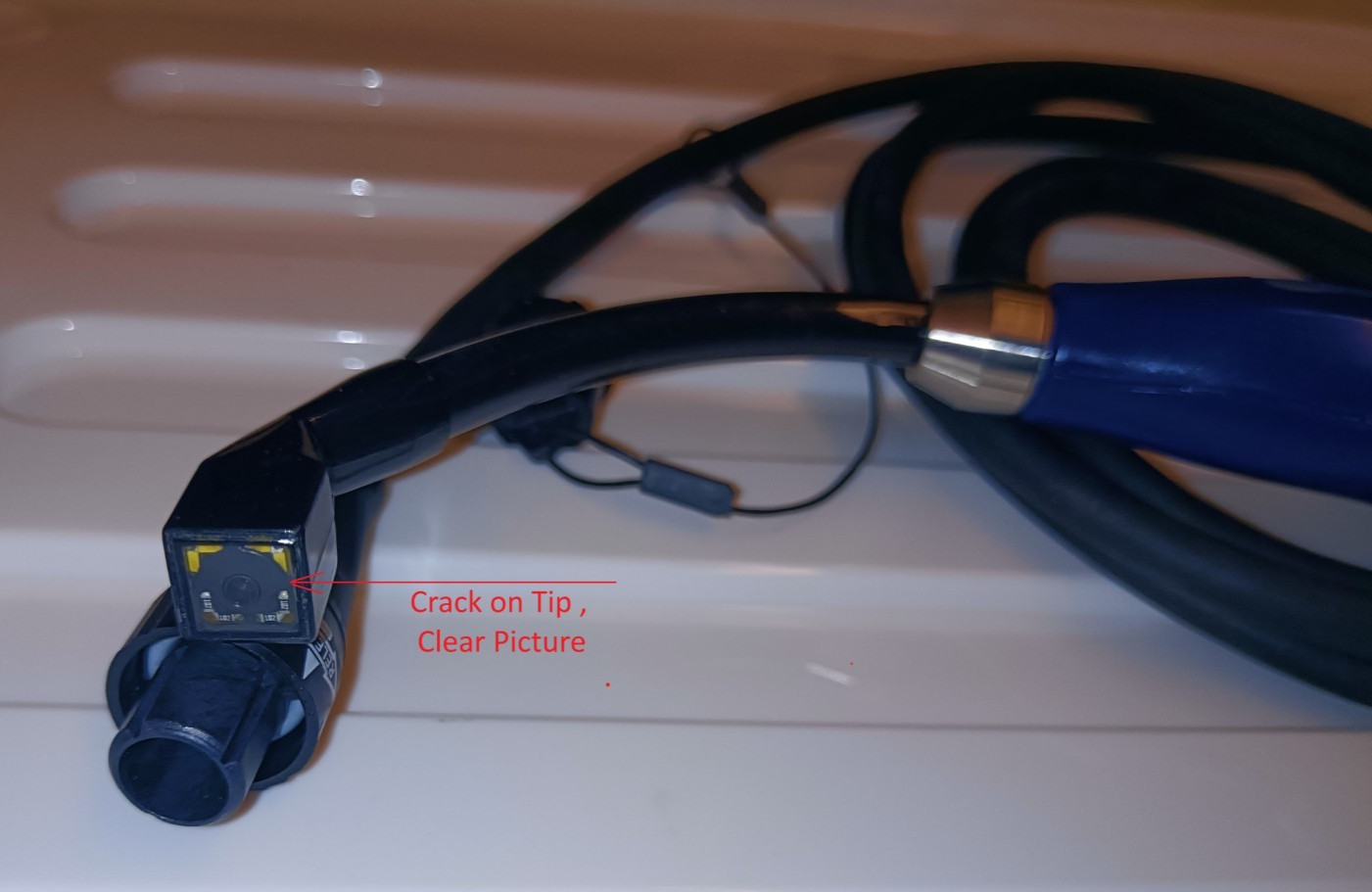 Verathon Glidescope 0570-0307 AVL 3-4 Baton Blade , Clear Image / Crack on Tip