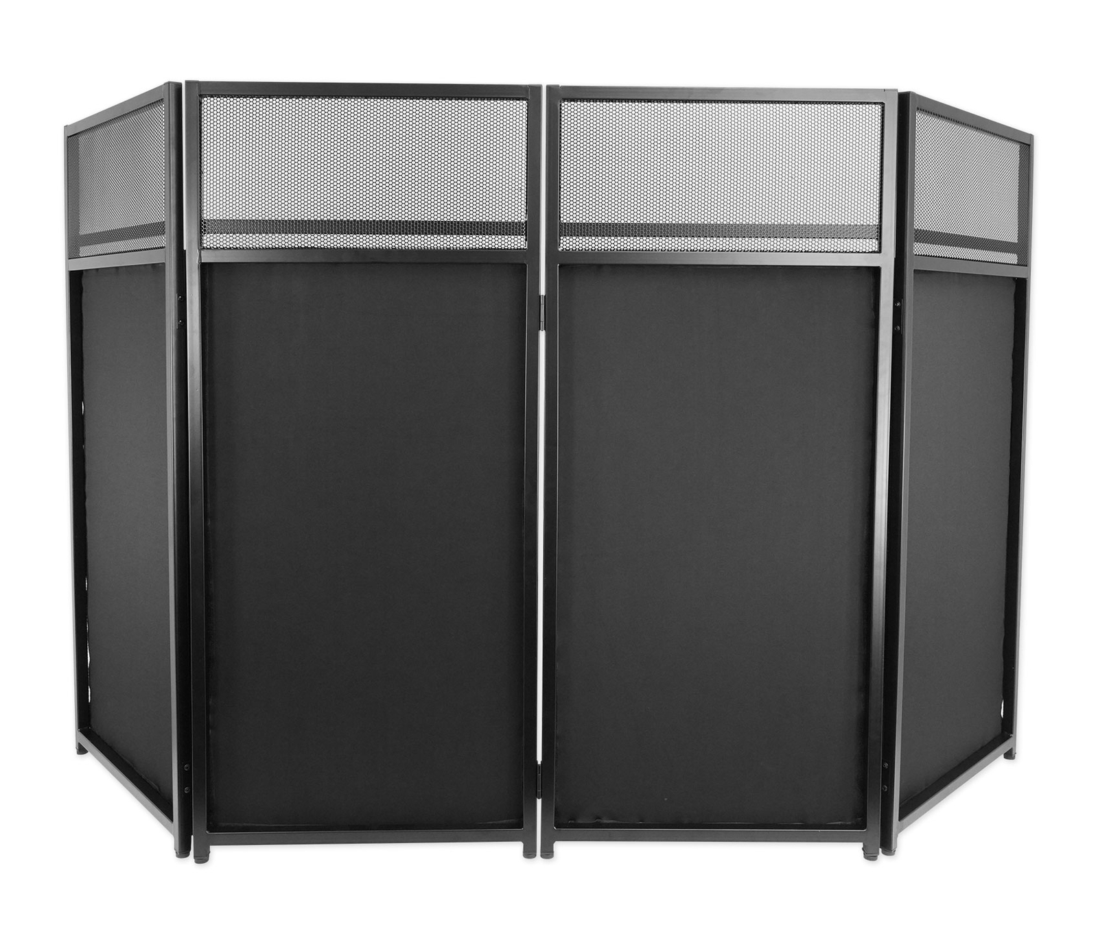 Rockville ROCKBOOTH XL DJ Event Booth Facade w/Built in Table+Travel Bag+Scrims