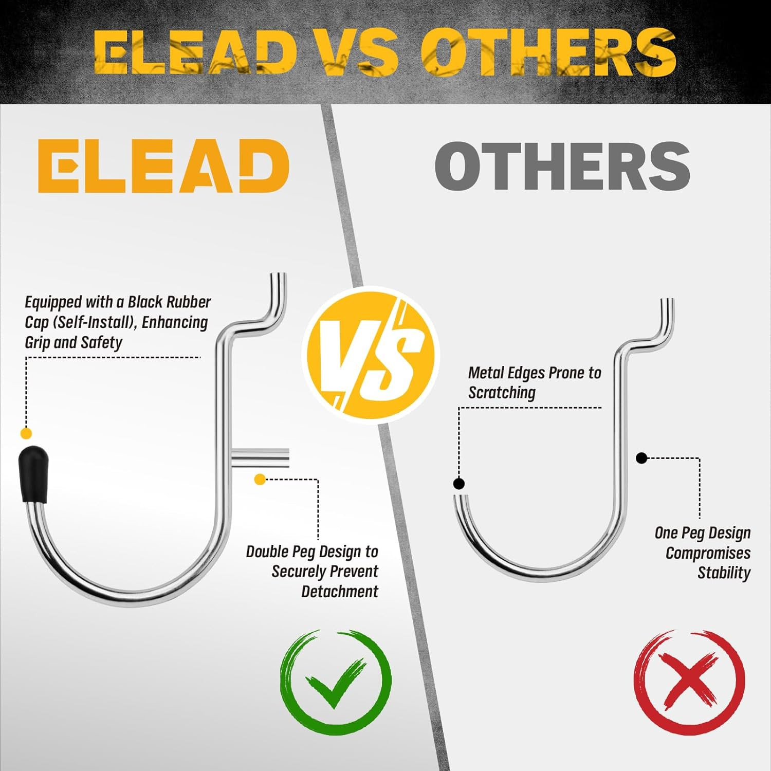 297 Piece Pegboard Hooks Kit, Peg Board Organizer Accessories with Bins for Orga