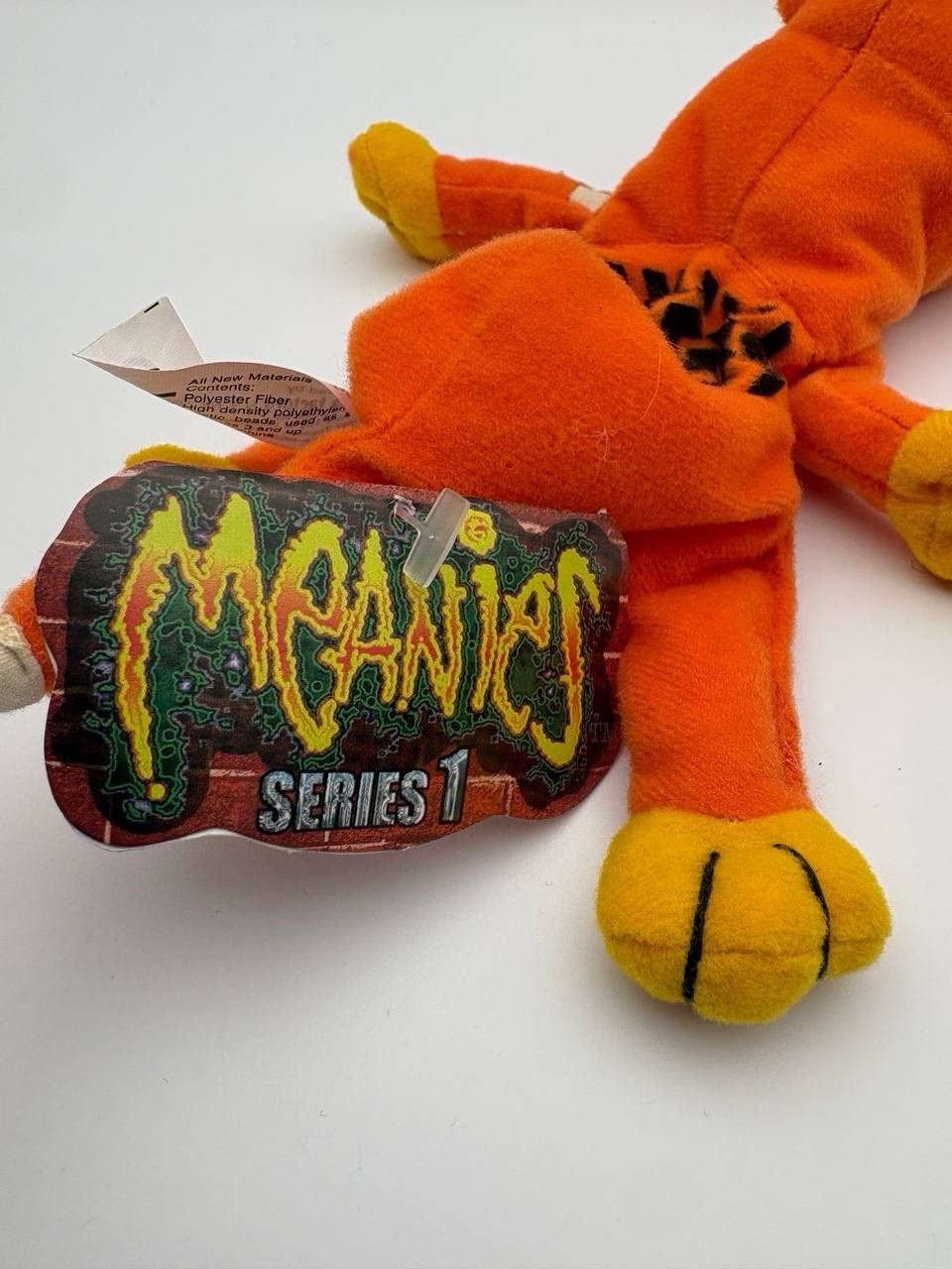 Meanies Series 1 “SPLAT” THE ROAD KILL KAT Cat Vintage Plush 1997 New with Tags