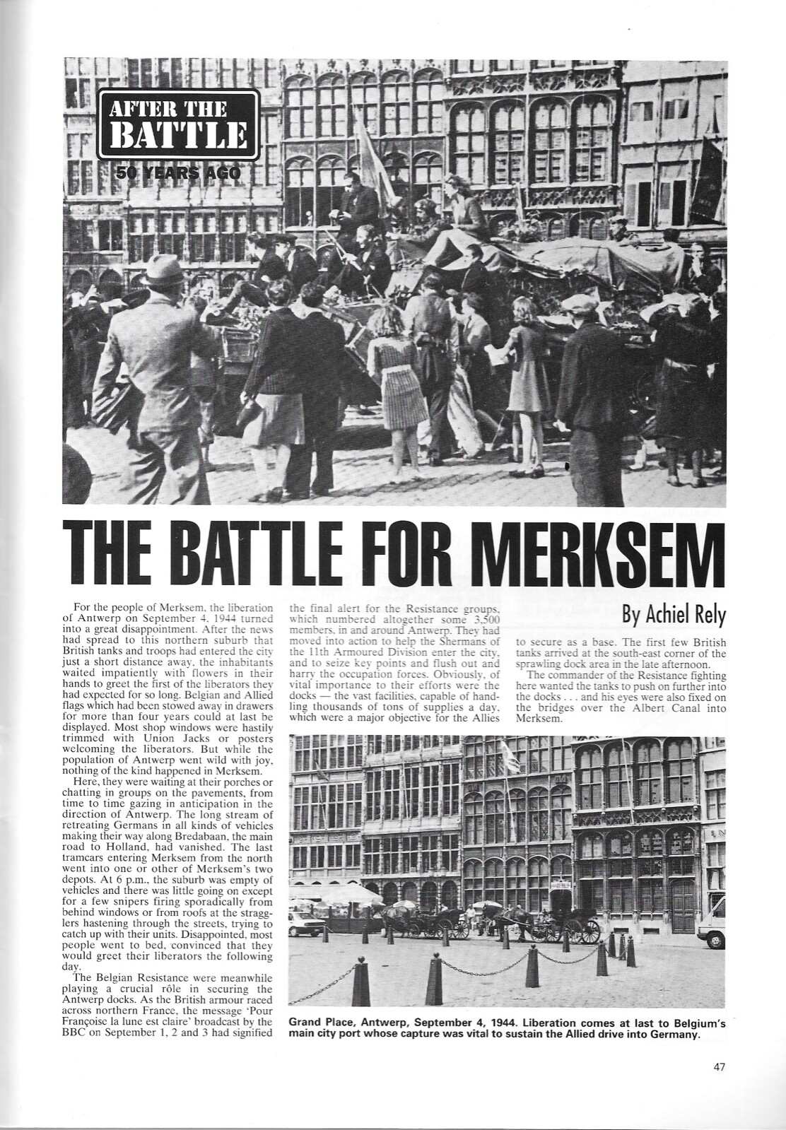 After The Battle 85 Normandy Executions Blue Peter Merksem Antwerp Australia