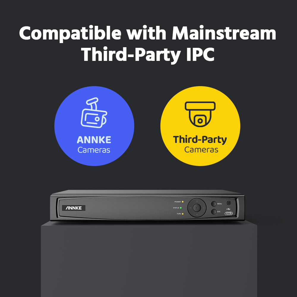 ANNKE 12MP 16CH NVR POE AI Security Video Recorder System IP Network P2P H.265+