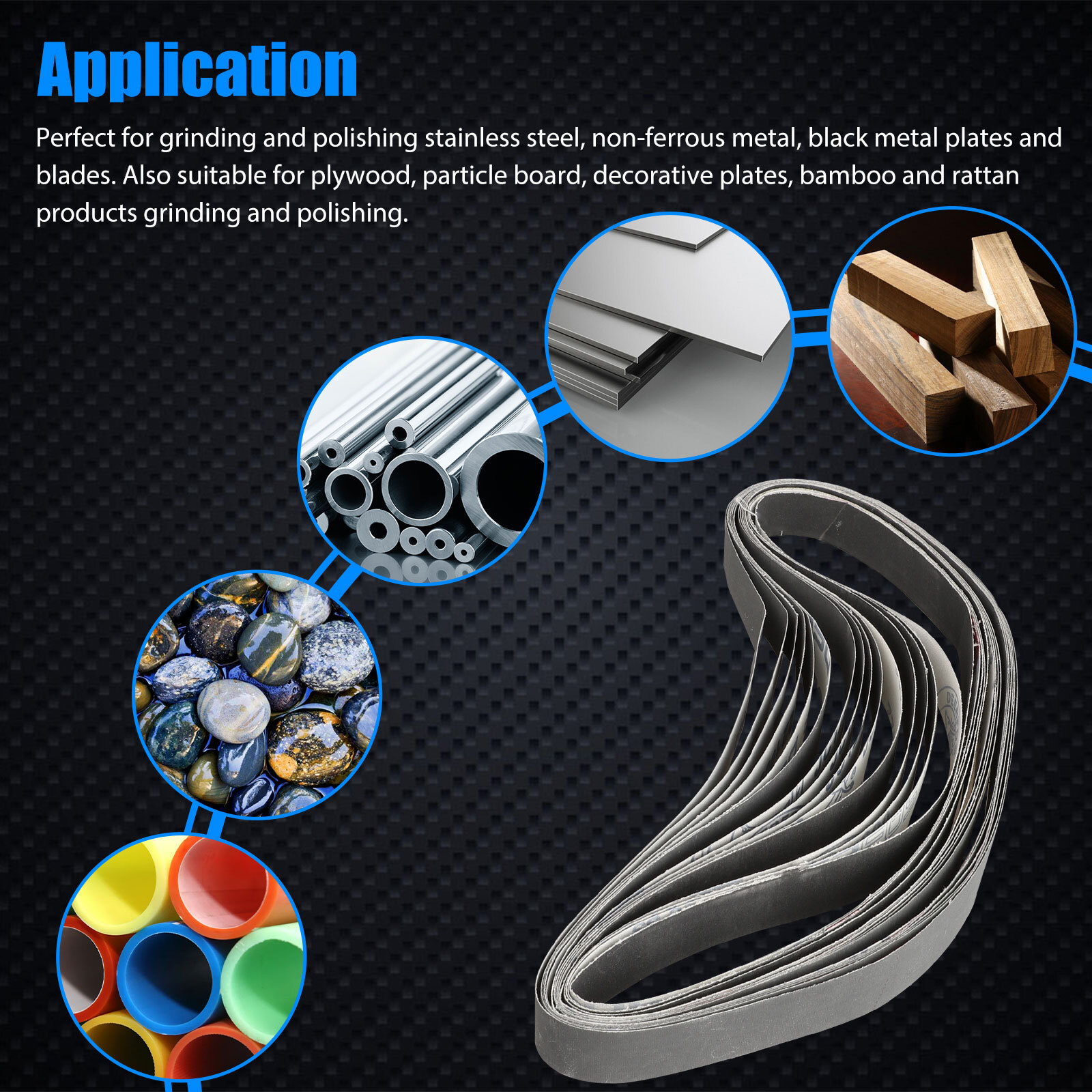 15Pcs 1x30inch Sanding Belt 600 800 1000 Grit Polishing Sander Belts Sandpaper