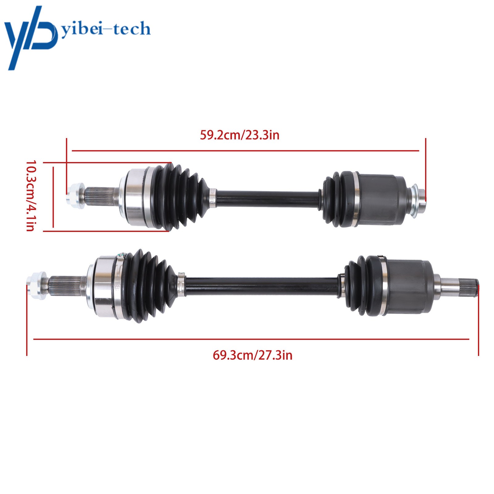 2pcs Front CV Axles FWD For Honda Accord 2008-2014 & Acura TSX 2009-2013 L4 2.4L