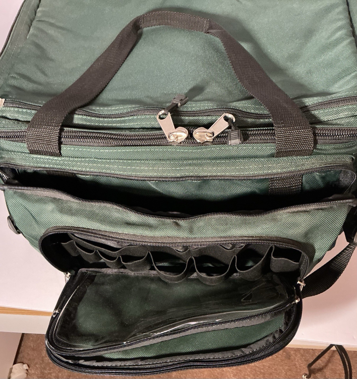 MedPac Green Soft Sided First Responder Trauma Bag Empty Large Size Medical Bag