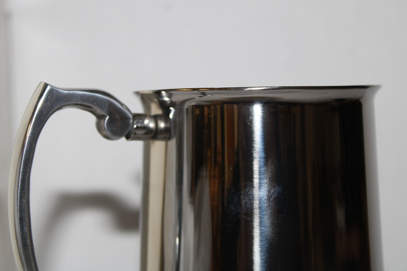 STAINLESS STEEL SILVERTONE TANKARD MUG VINTAGE THINGS REMEMBERED BEER STEIN