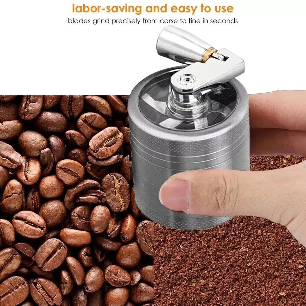 4 PCS Herb Tobacco Grinder Spice Herbal Metal Smoke Crusher Handle Hand Muller