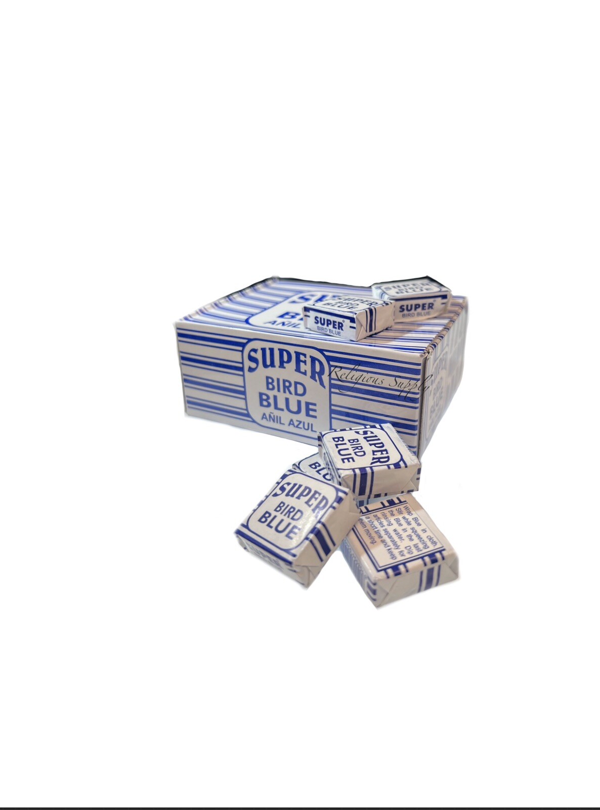 Añil Cuadrados Azules Santeria Religión (10 Piezas Por Orden)