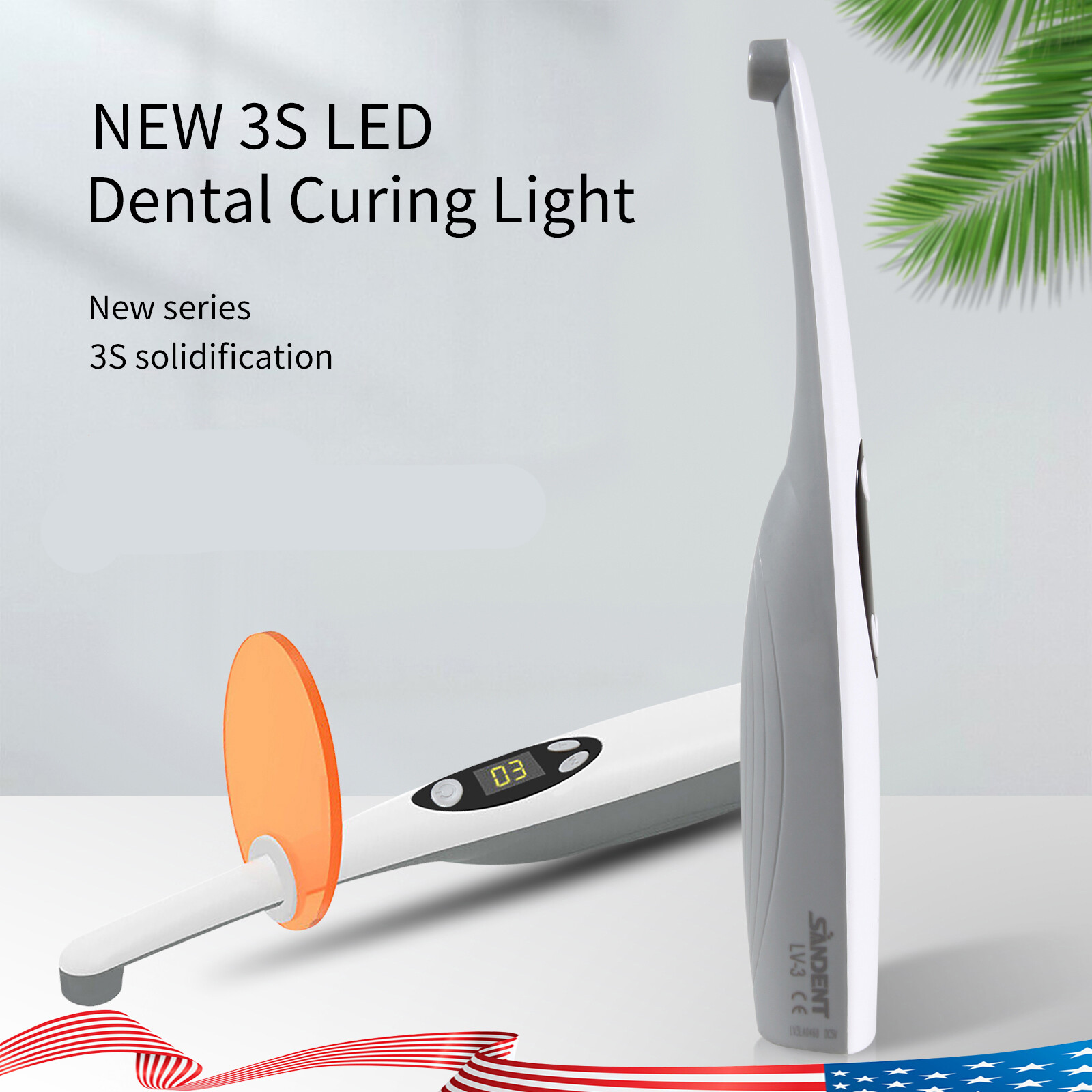 Dental Wireless Cordless LED Curing Light Composite Resin Cure Lamp LED-B USA-OR