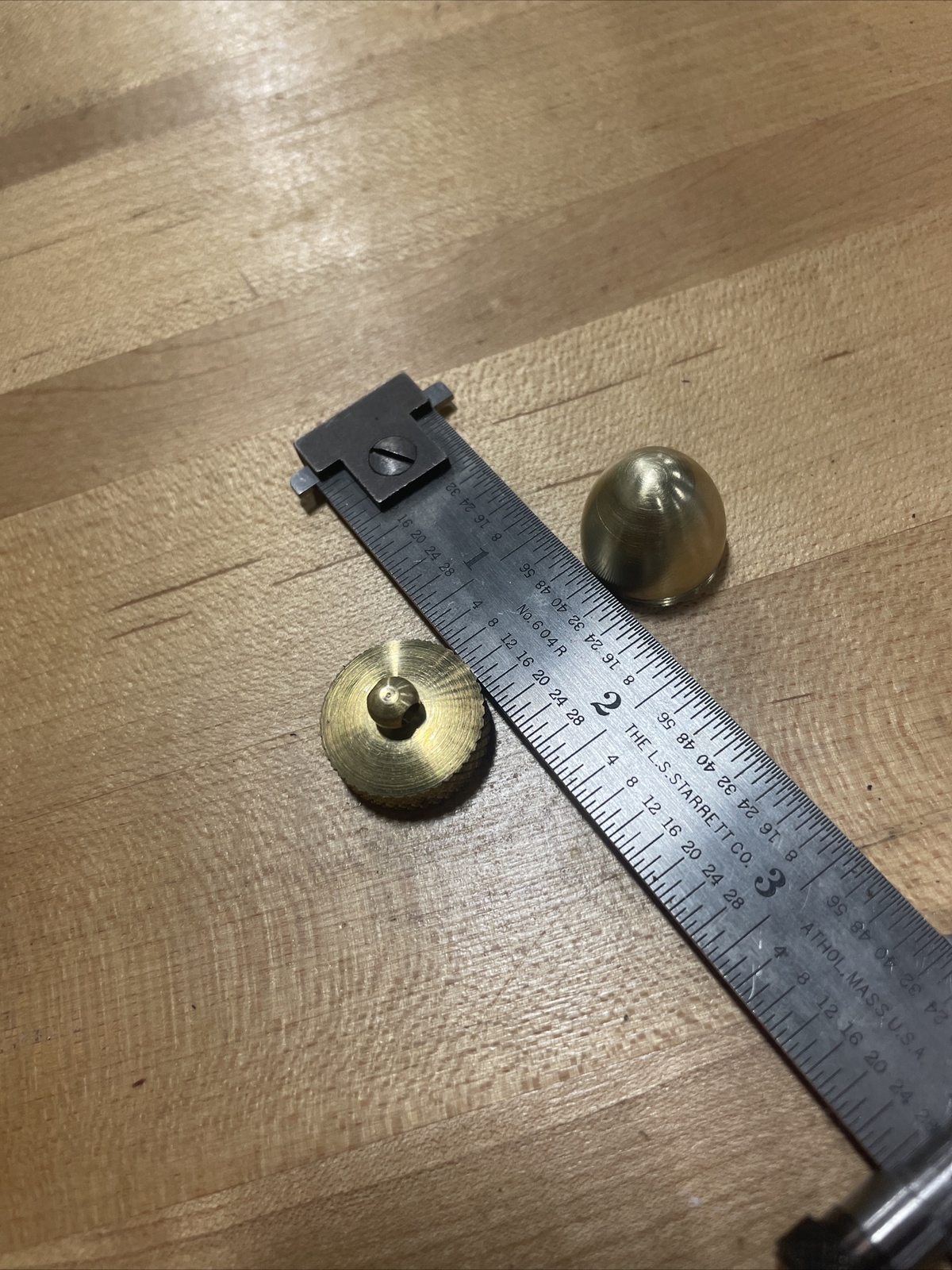 ACORN pendant , Vial , Pill box opens, unscrew top, Canister. Solid Brass