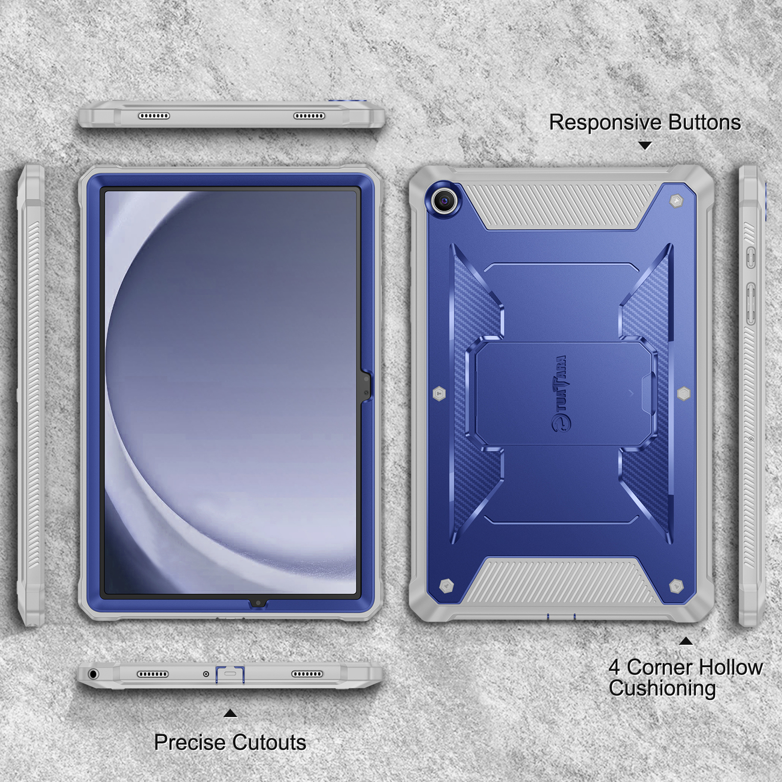 Shockproof Case for Samsung Galaxy Tab A9 Plus 11 Inch 2023 Rugged Cover Stand