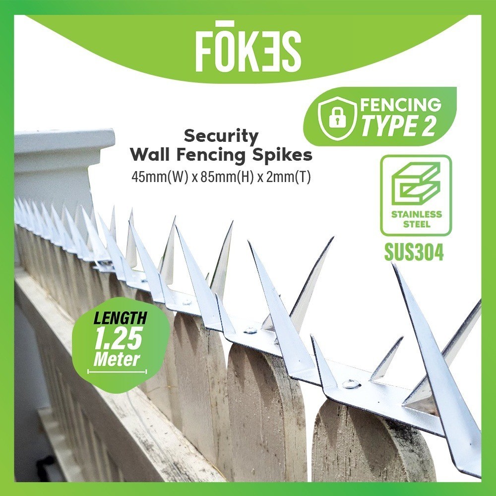 30 PCS Stainless Steel Security Wall Anti Climb Fencing Spikes Express Shipping