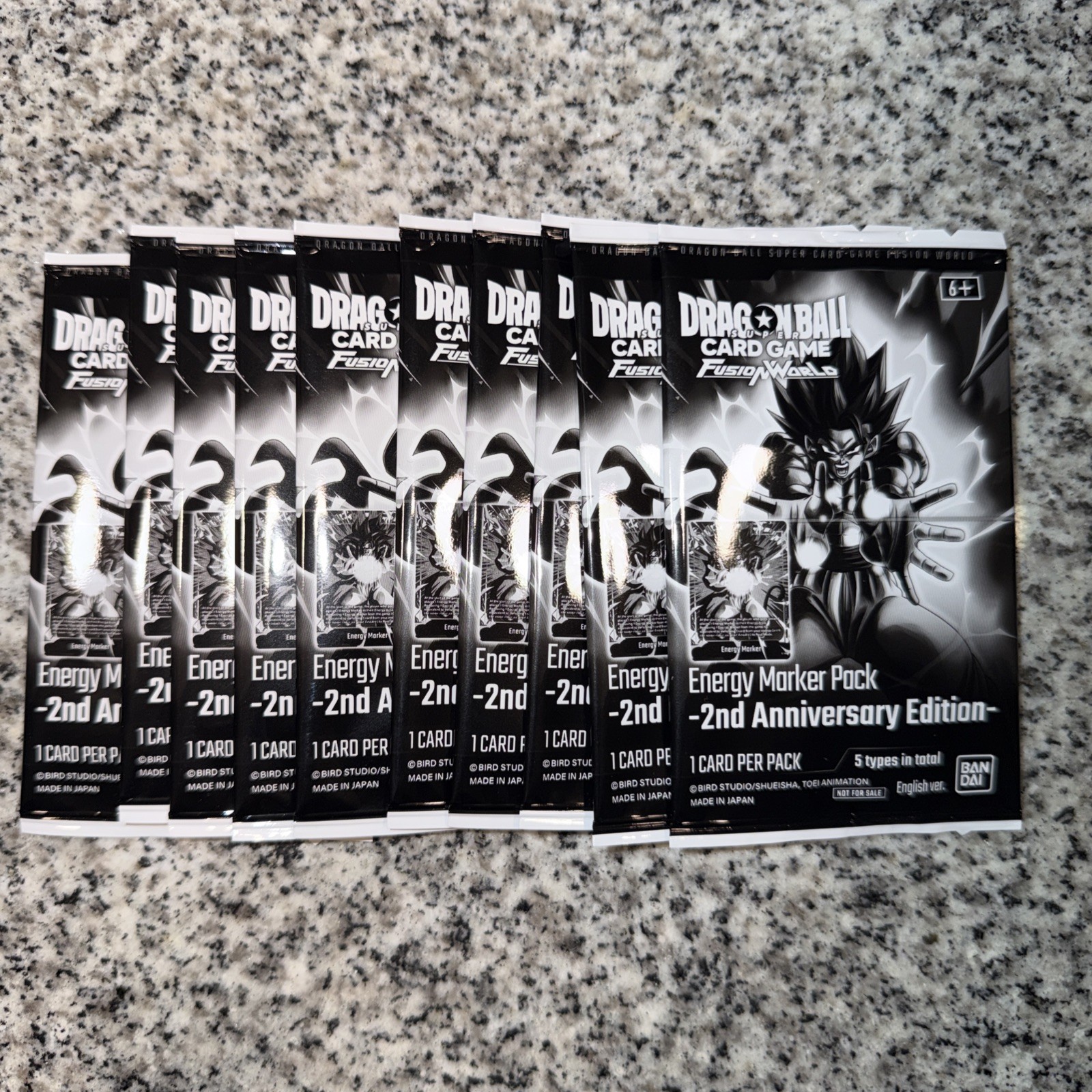 Dragon Ball Fusion World Energy Marker Pack 2nd Anniversary Edition Sealed 10x