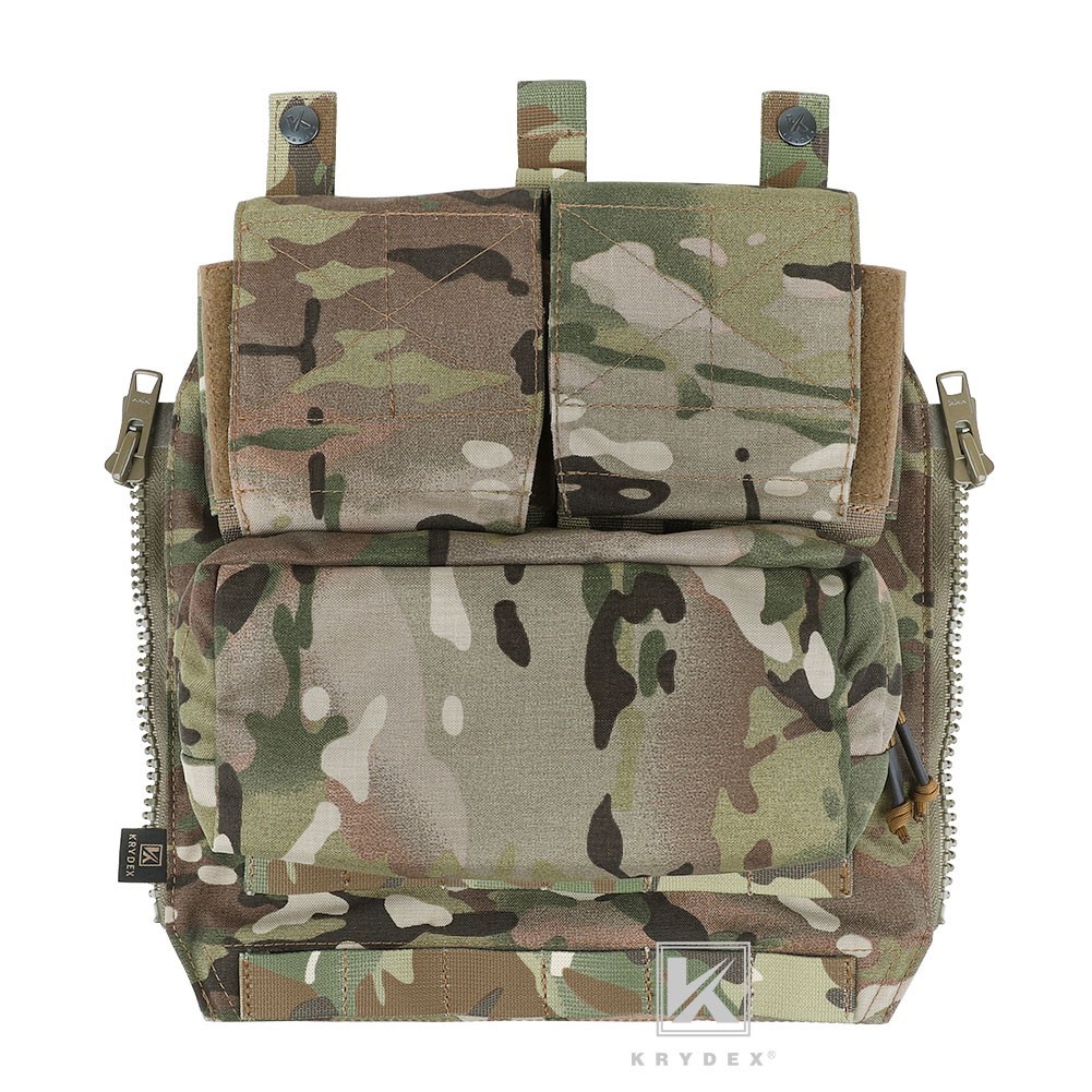 KRYDEX Tactical Zip-on Pack Panel Back for CPC JPC2.0 Plate Carrier MC Camo