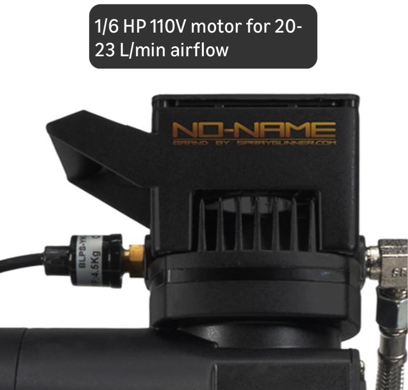 Cool Tooty Quiet Airbrush Compressor by NO-NAME Brand w/ air tank oilless design