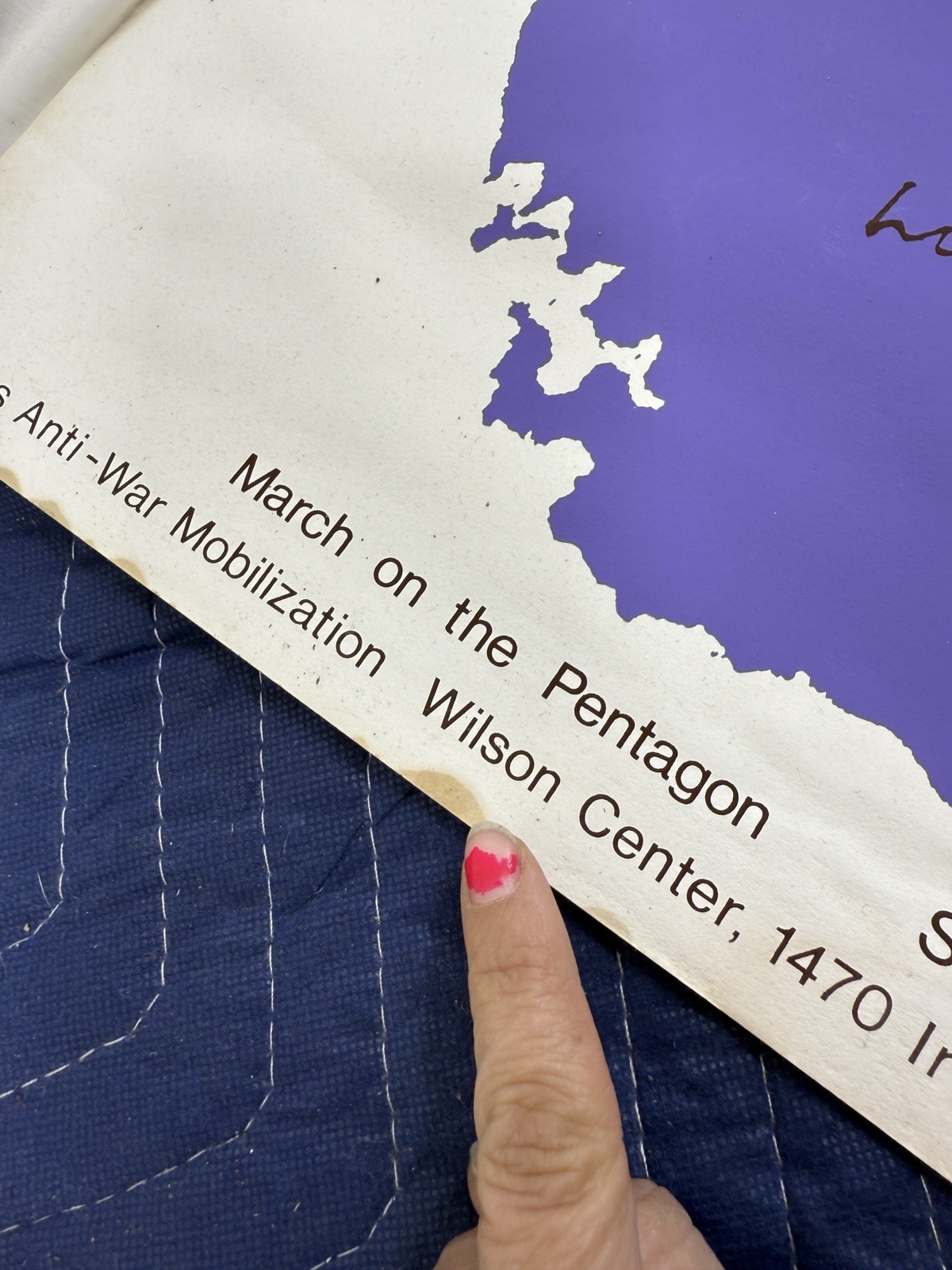 Protest Poster March on the Pentagon May 1981 Anti War El Salvador is All Of Us