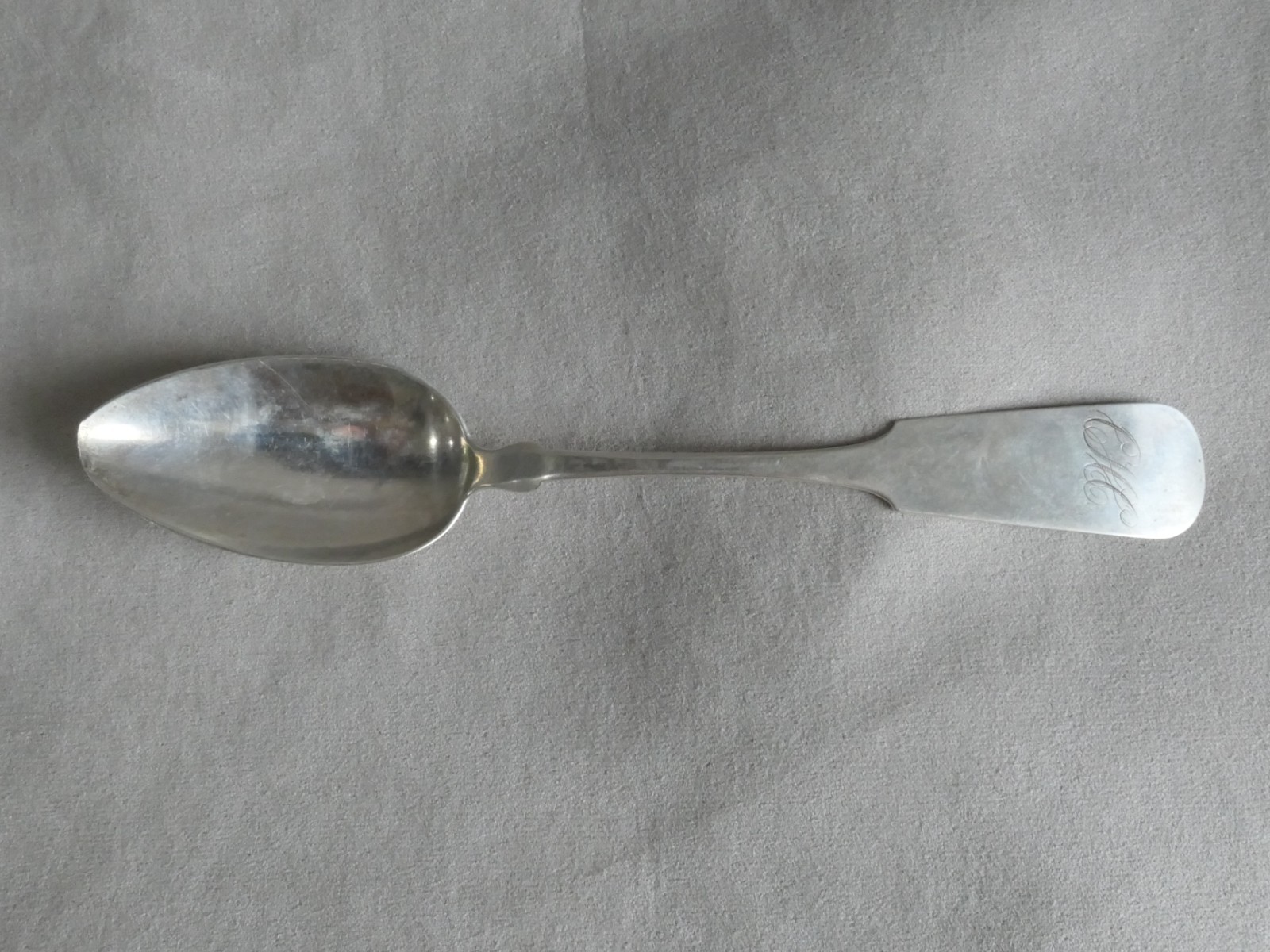 Two American Coin Silver Spoons FARRINGTON & HUNNEWELL Boston MA : 45.1g