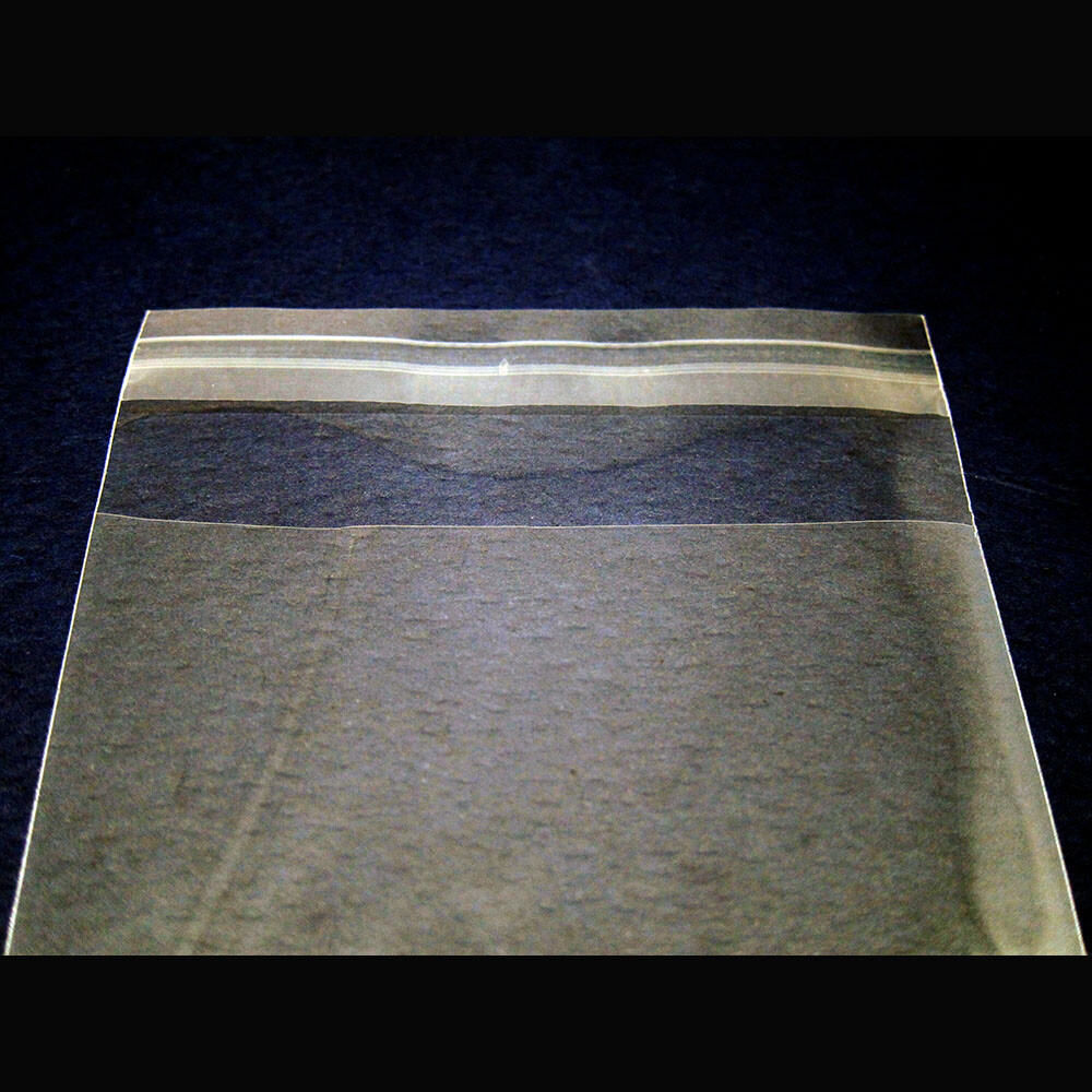 100pcs Clear Self Adhesive Resealable Poly Cellophane Bags 4 Different Sizes