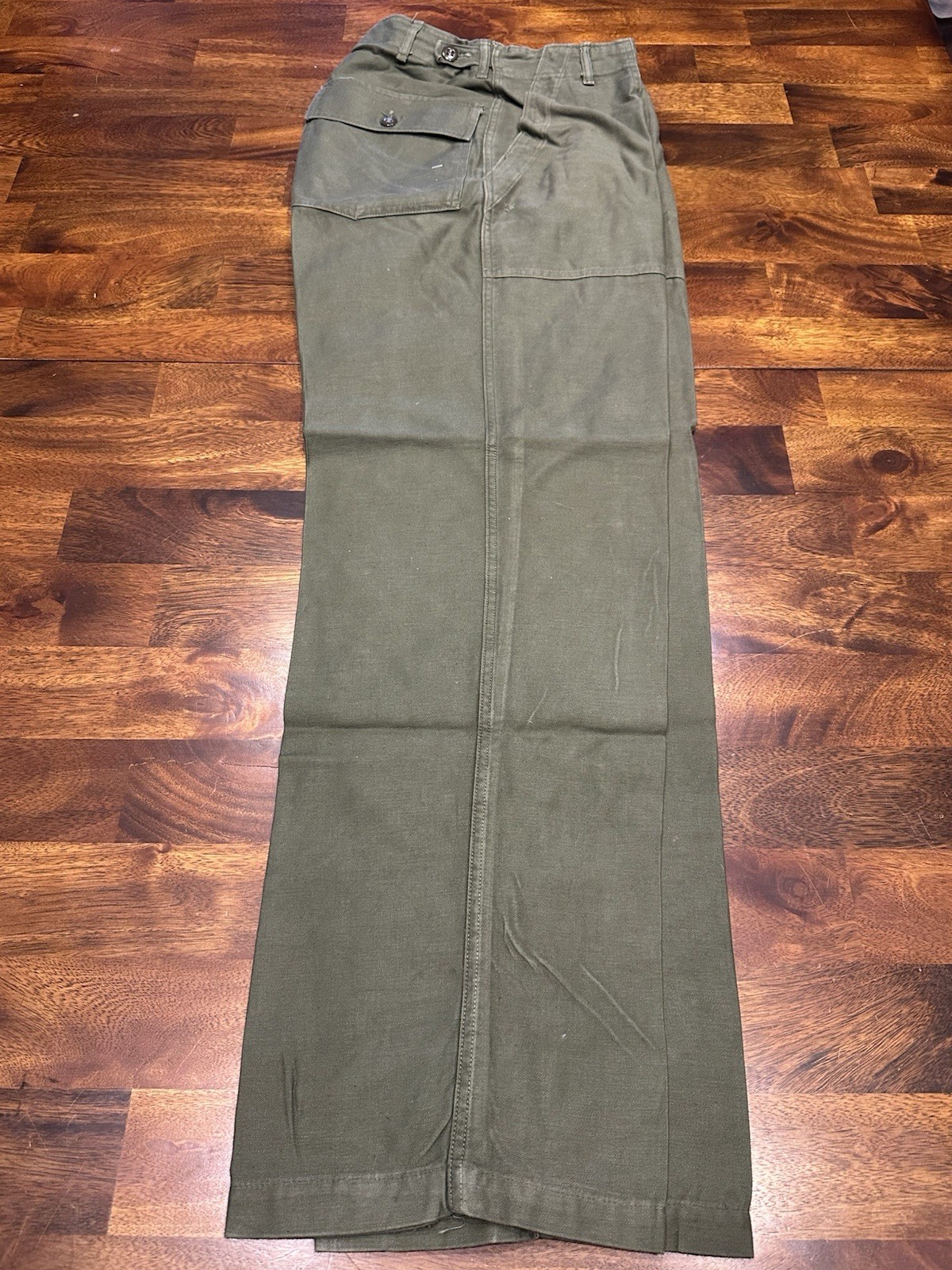 Korean War Era Fatigues HBT Herringbone Twill Shirt + Trousers & Belt