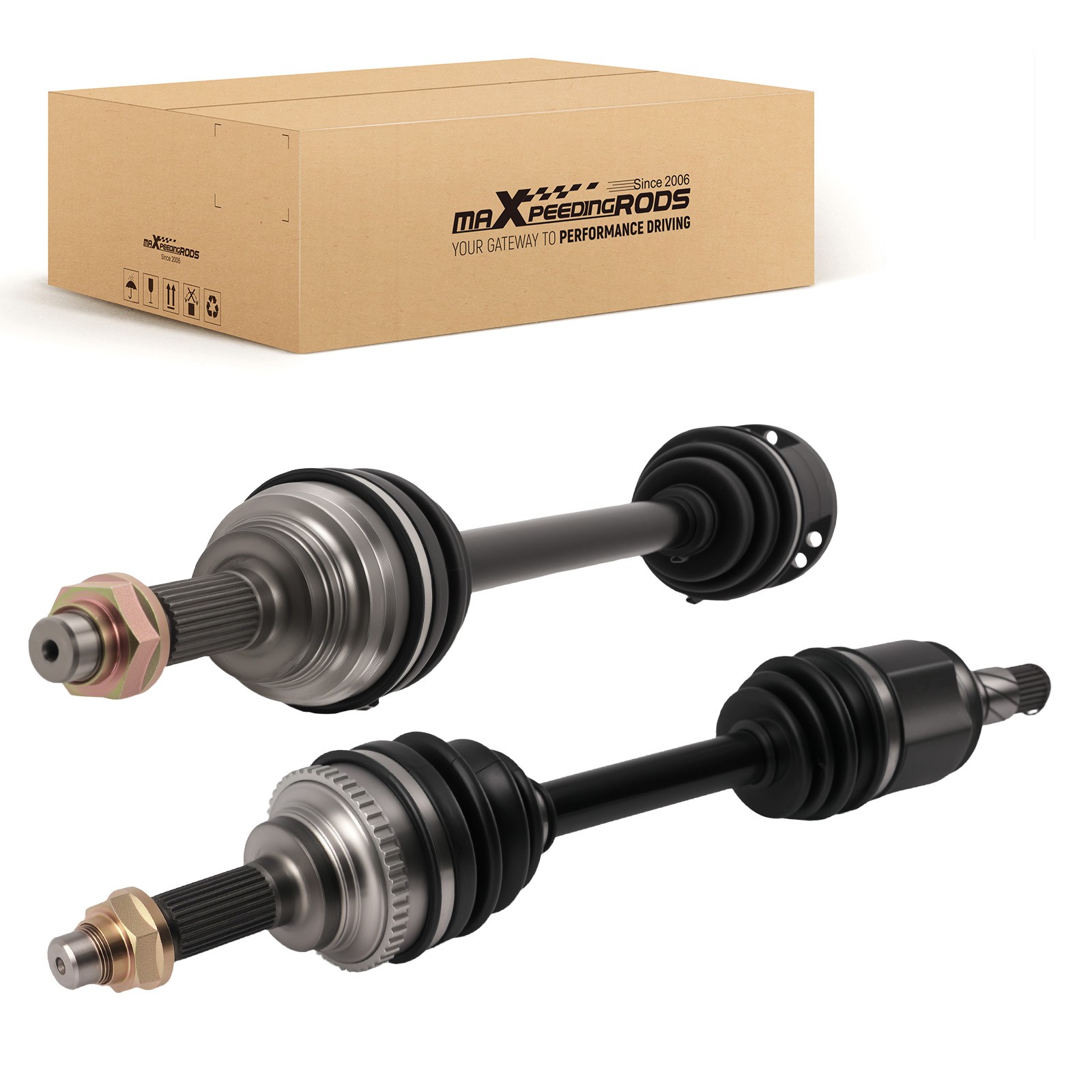 Front Pair CV Axle Shaft Assembly For INFINITI G37X G25 G35 X Sedan AWD 2007-13