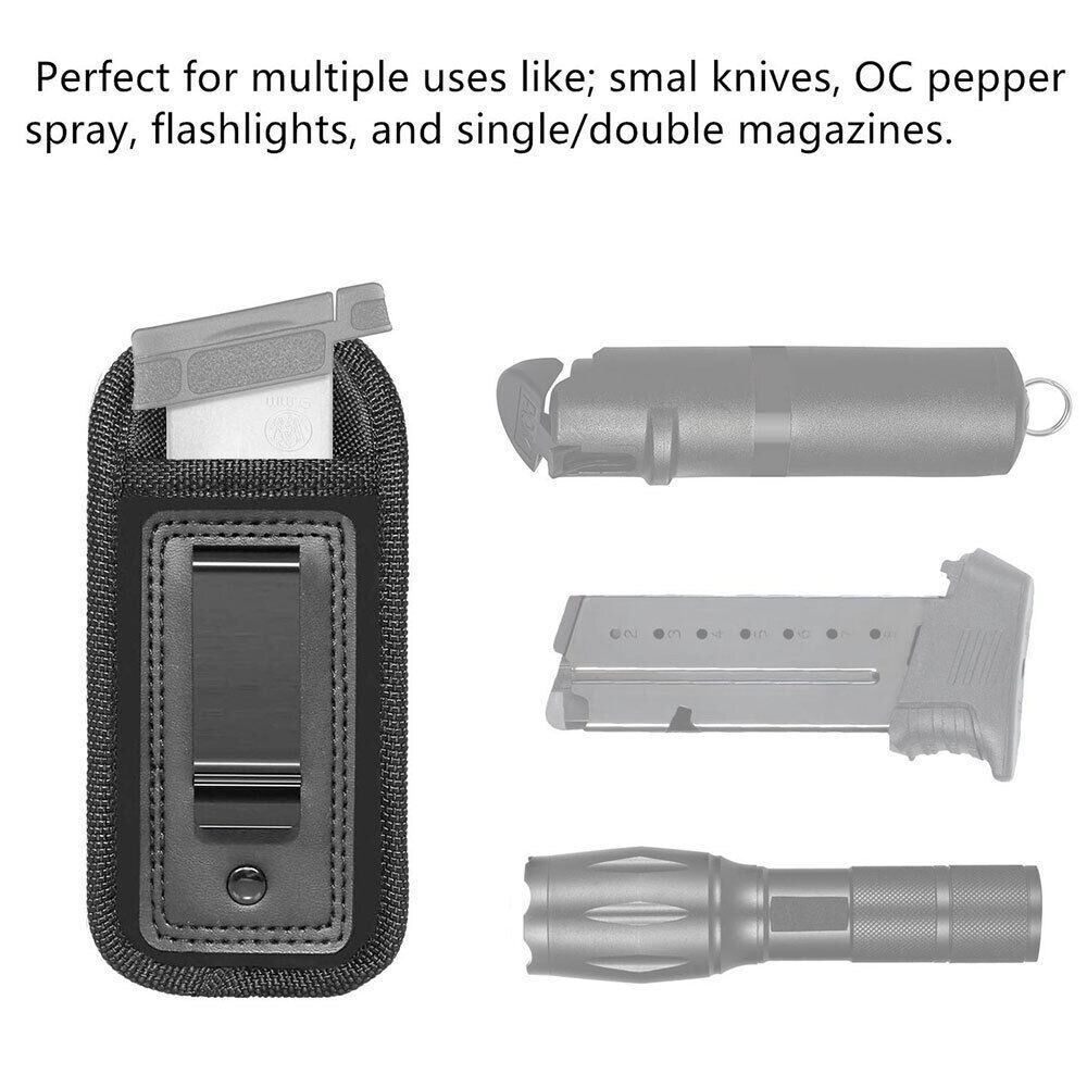 3 Pack Tactical IWB Magazine Pouch for .40 .45 .22 9mm Pistol Mag Holder Holster