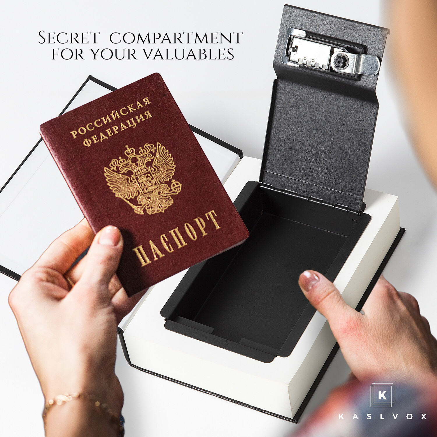 Portable Diversion Book Safe with Secret Compartment (Bible)