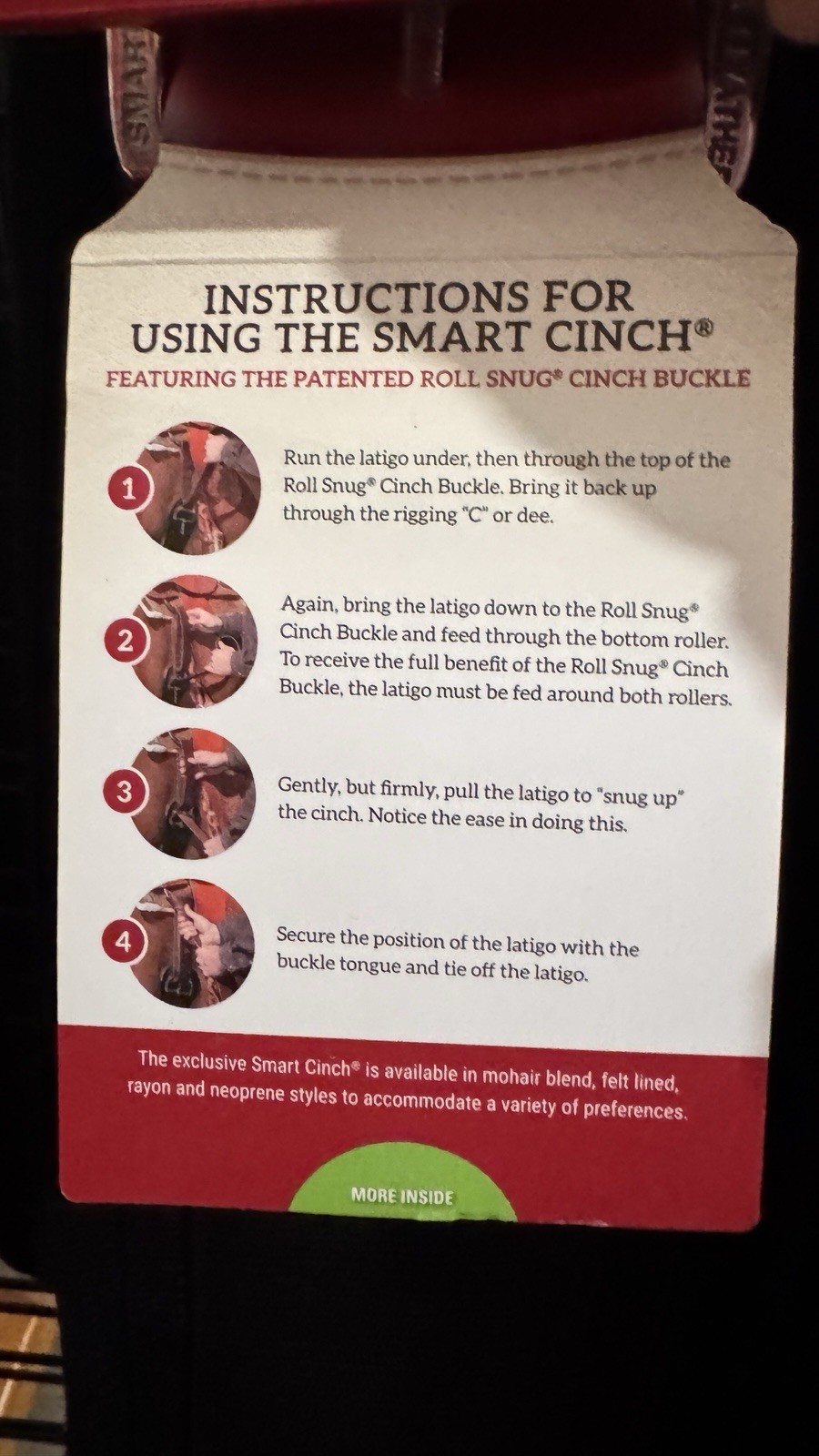 Weaver Smart Cinch Neoprene Western Horse Cinch Girth New Multiple Size/Color