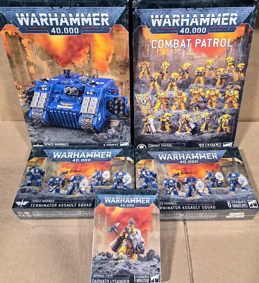 ⚔️WARHAMMER 40K - IMPERIAL FIST - LAND RAIDER + TERMINATORS + COMBAT PATROL ⚔️