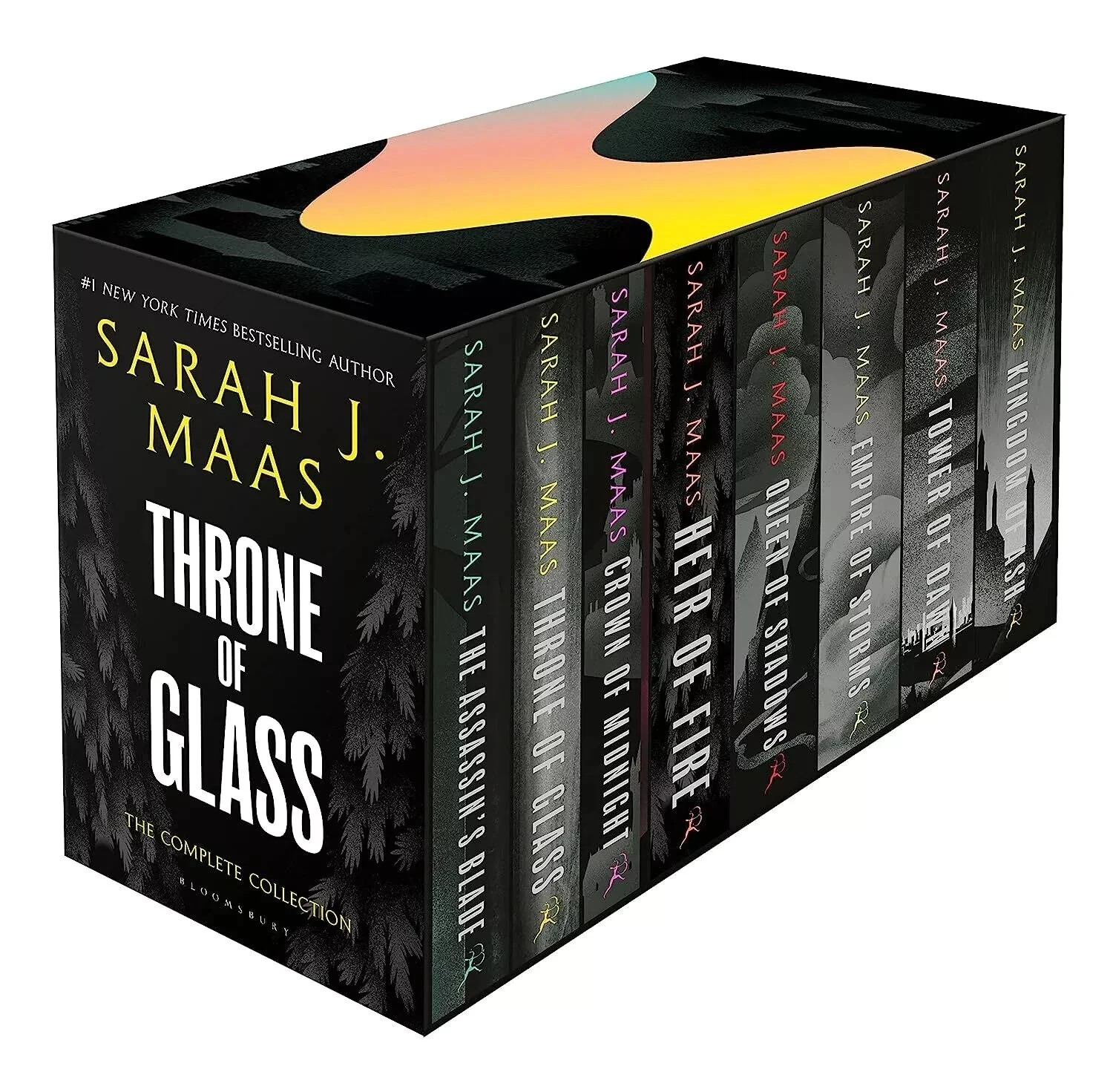 Throne of Glass 8 Books Box Set By Sarah J. Maas, Paperback Free Shipping