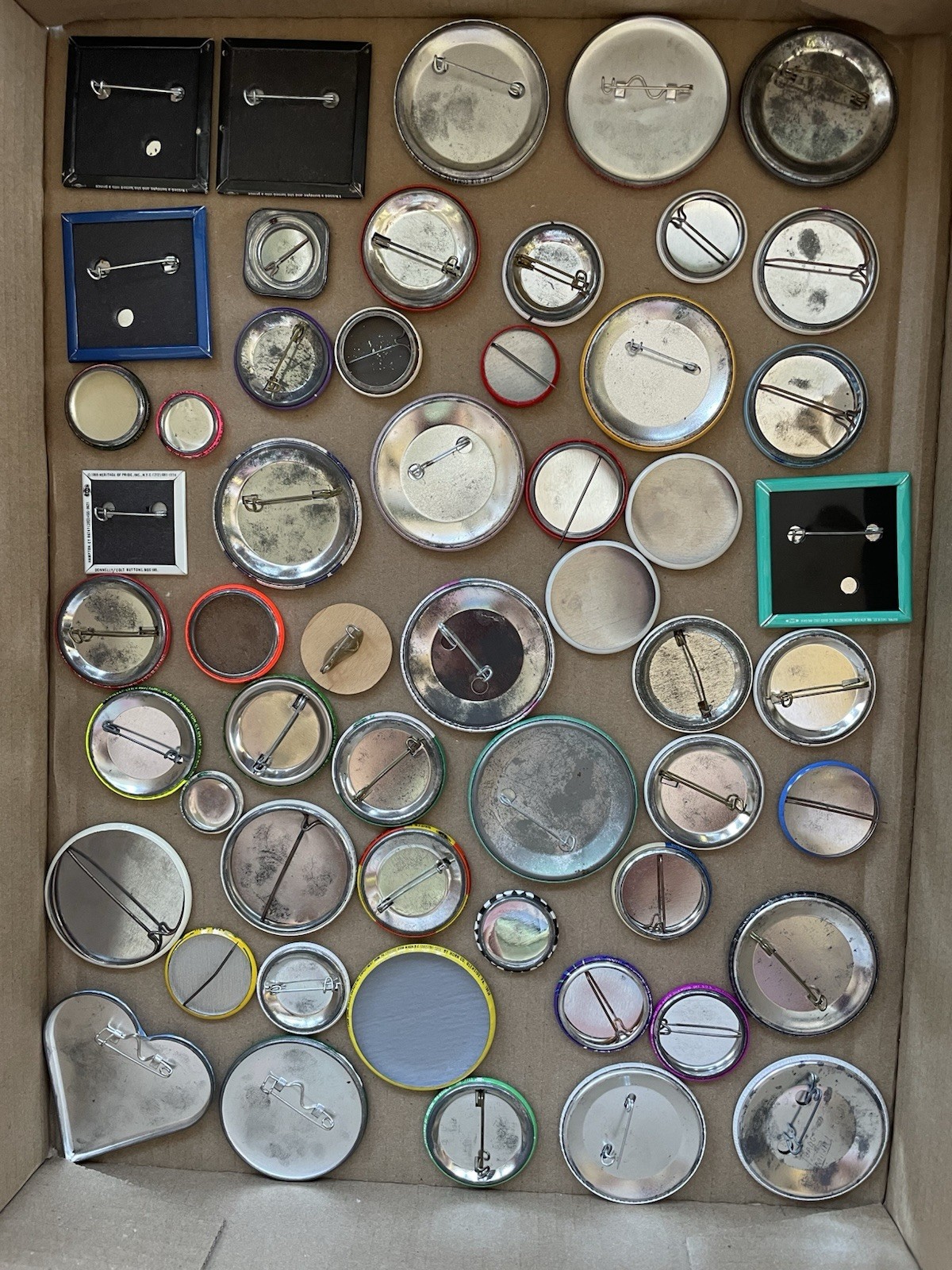 Huge Lot of 50+Vintage Pins LGBTQ, AIDS, DC '93, Political Pinback / Button