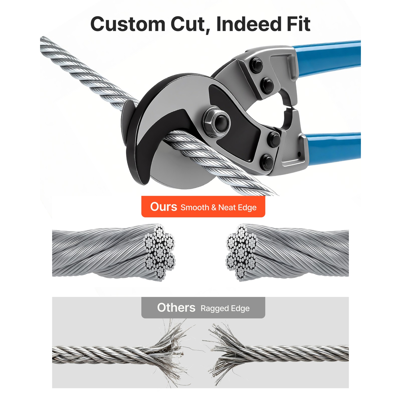 Uimoso Galvanized Carbon Steel Wire Rope 1/4 in 7x19, 250 ft Cable for Railing